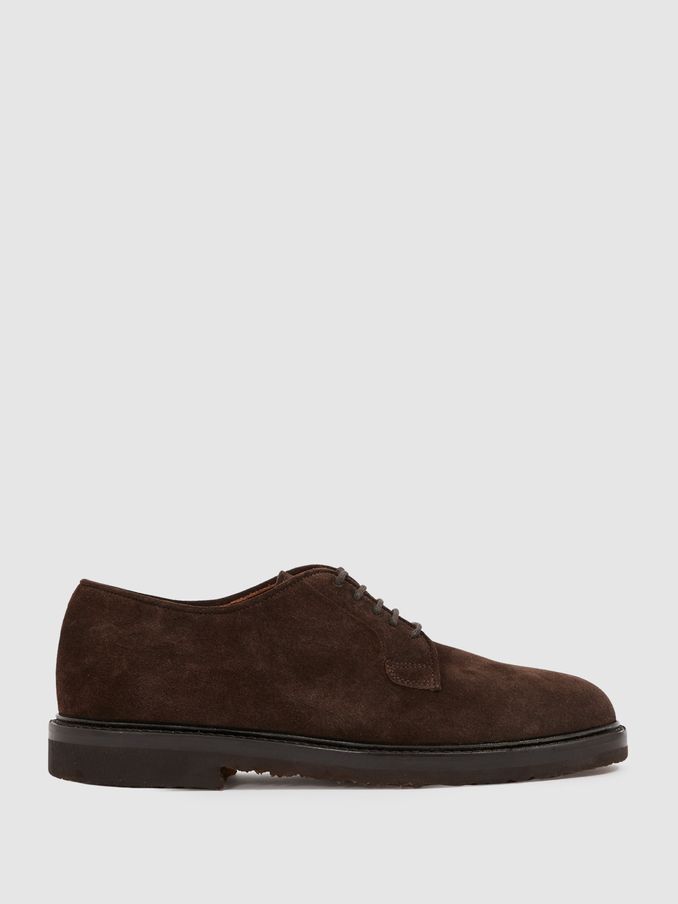Harrys London Suede Derby Shoes in Dark Brown (AL5271) | €392