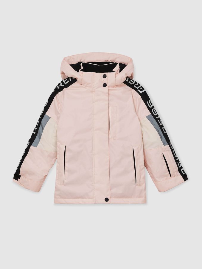 13-14 yrs Padded Ski Jacket With Detachable Hood in Pink (AL6656) | US$190