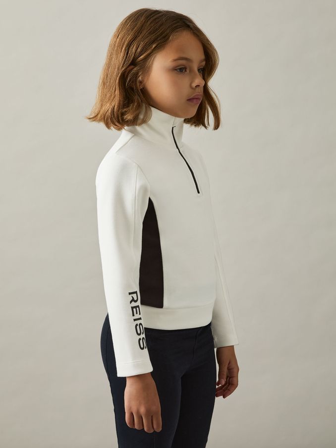 9-13 yrs Funnel-Neck Base-Layer Top in White/Black (AL7830) | €55