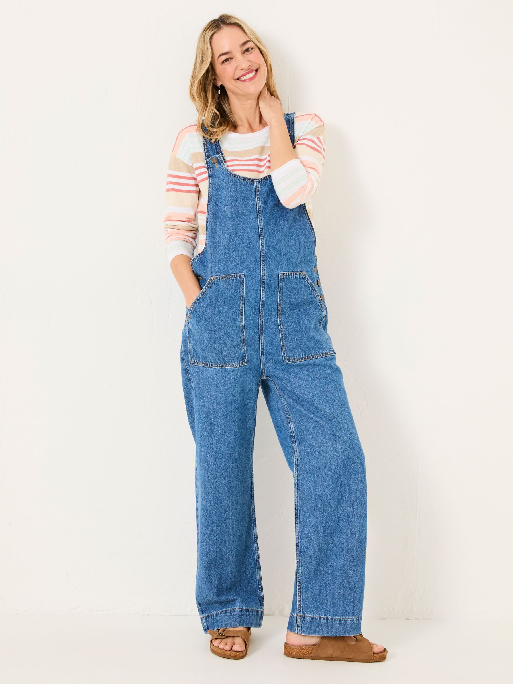 Raffles Denim Vintage Relaxed Fit Dungarees (AL8318) | €91