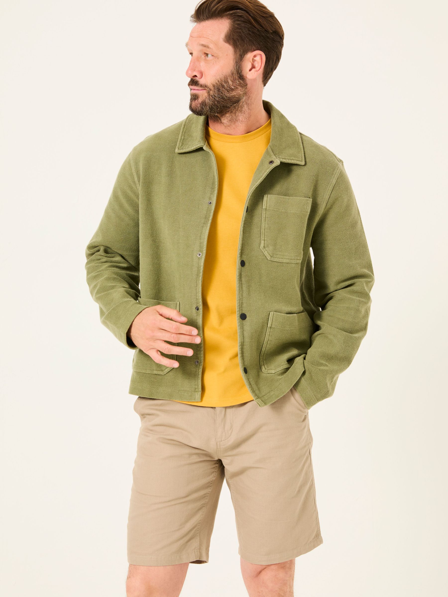 Lowe Khaki Green Lowe Loop Back Light Weight Jacket (AL9024) | €72.50