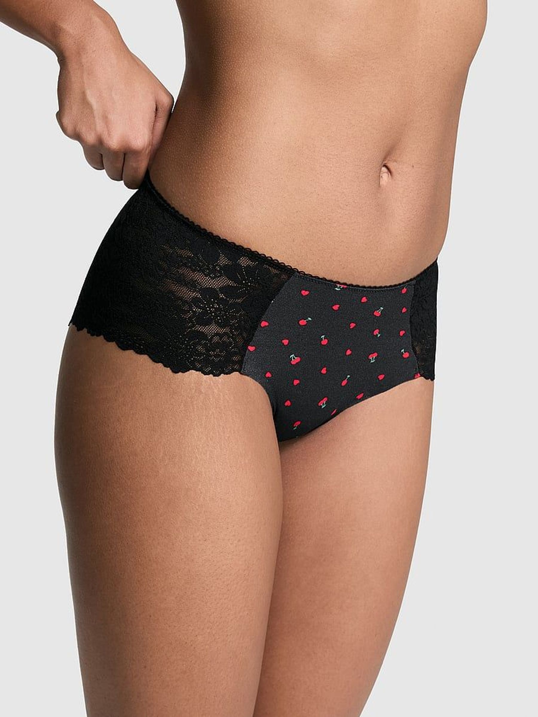 Black Cherry Lace Cheeky Knicker (AM0856) | €10.50
