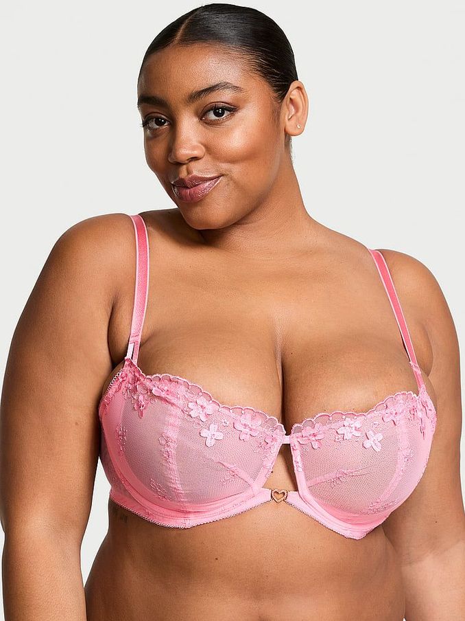 Pink Hope Unlined Balcony Pretty Petals Embroidered Bra (AM0860) | €68