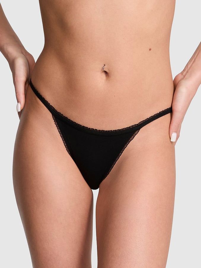 Black Bikini Cotton Knickers (AM0903) | €10.50