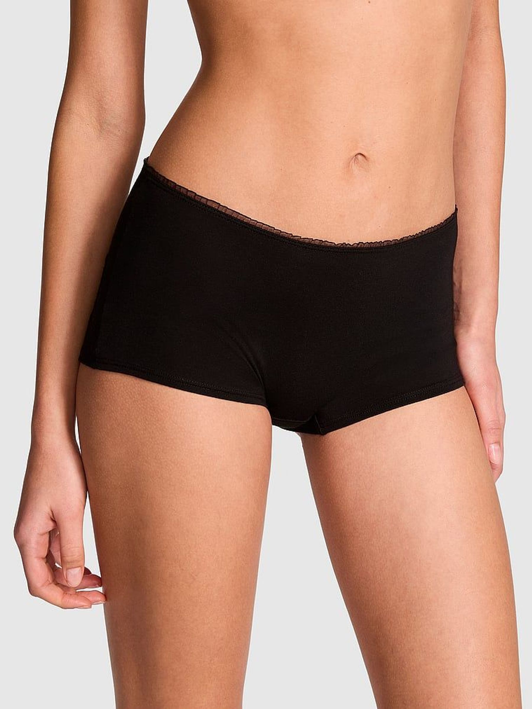 Black Short Cotton Knickers (AM0913) | €4