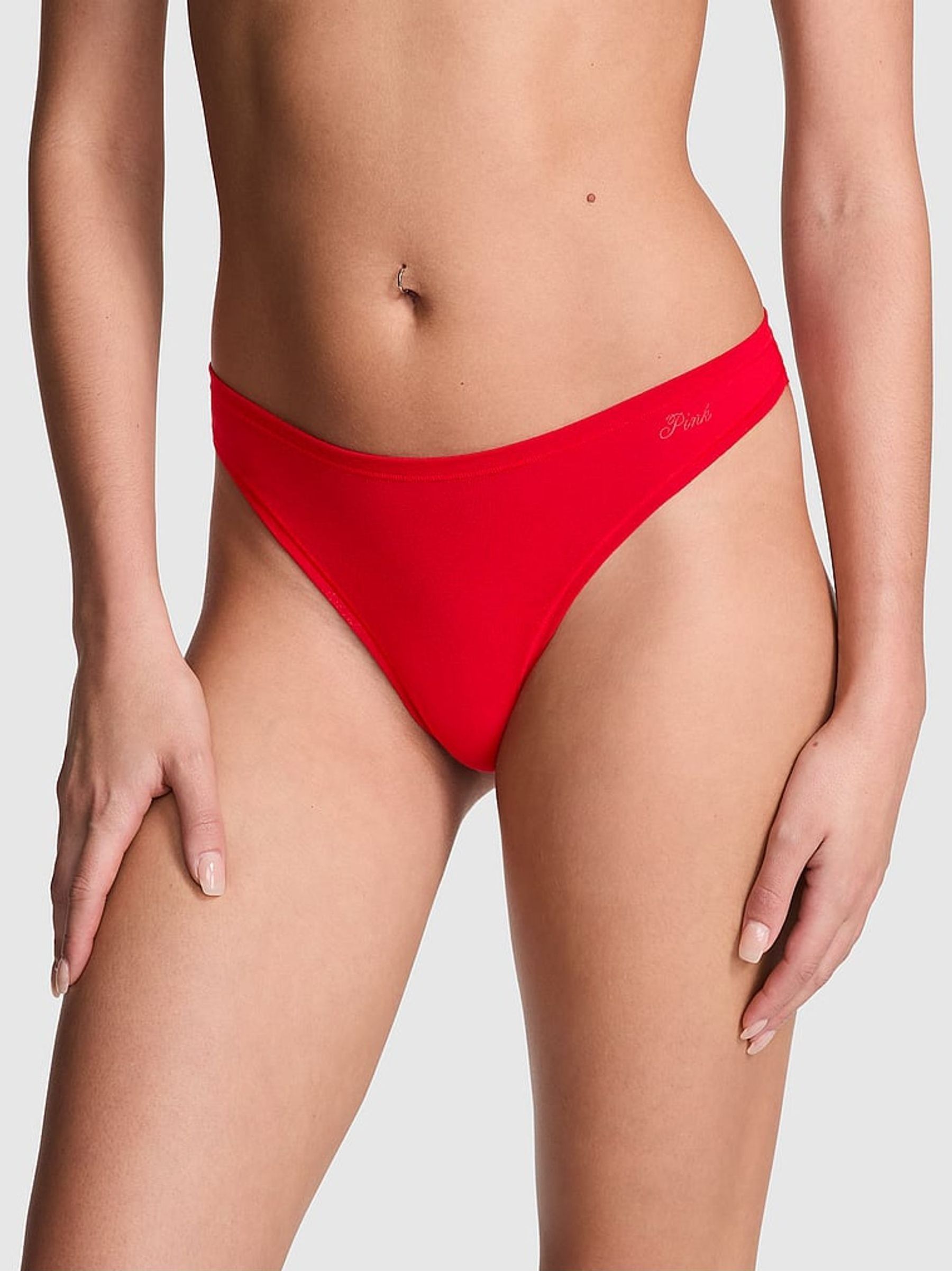 Vermillion Red Thong Cotton Knickers (AM0920) | €10.50