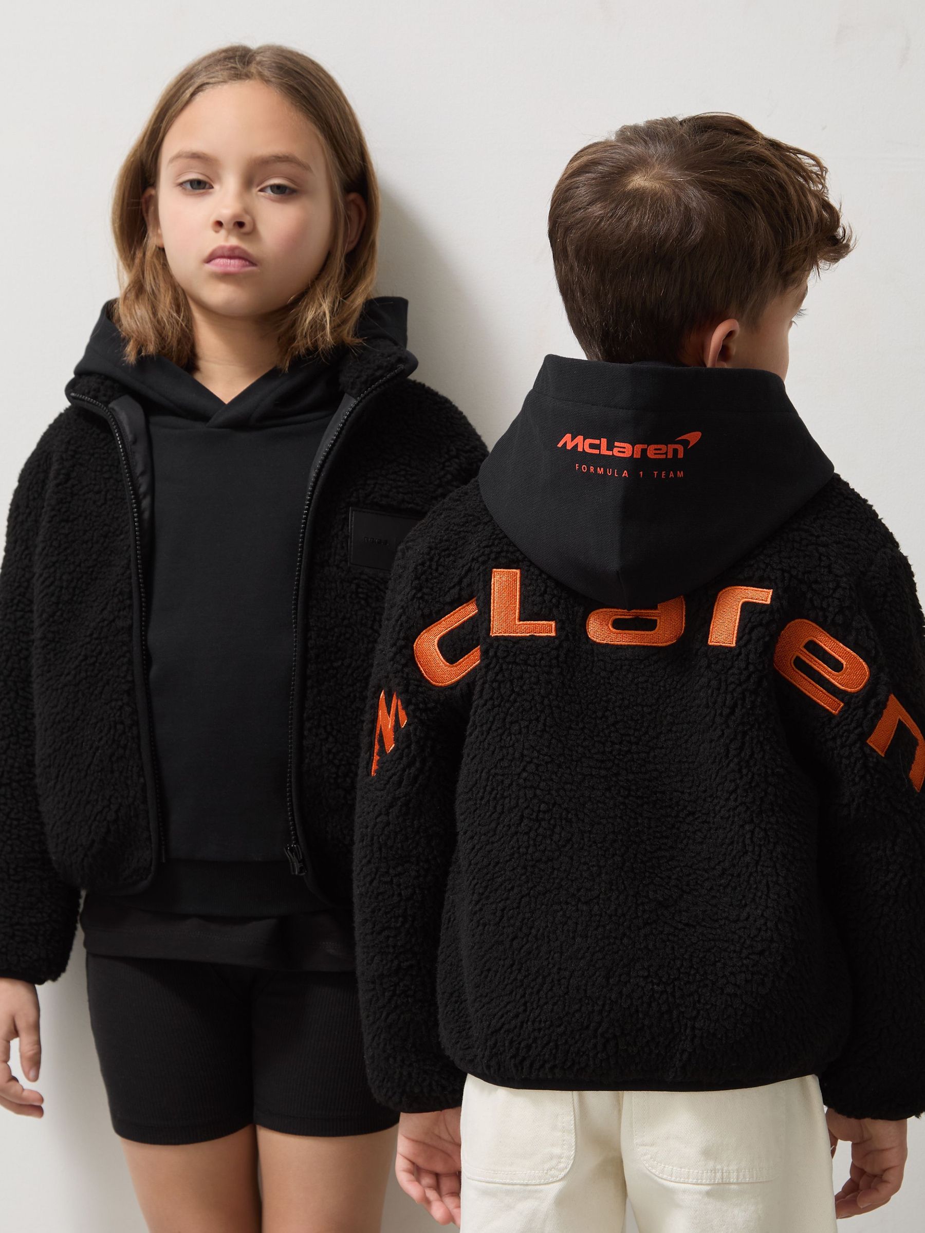 3-9 yrs Unisex Fit McLaren F1 Team Embroidered Fleece Jacket in Black (AM3300) | US$125