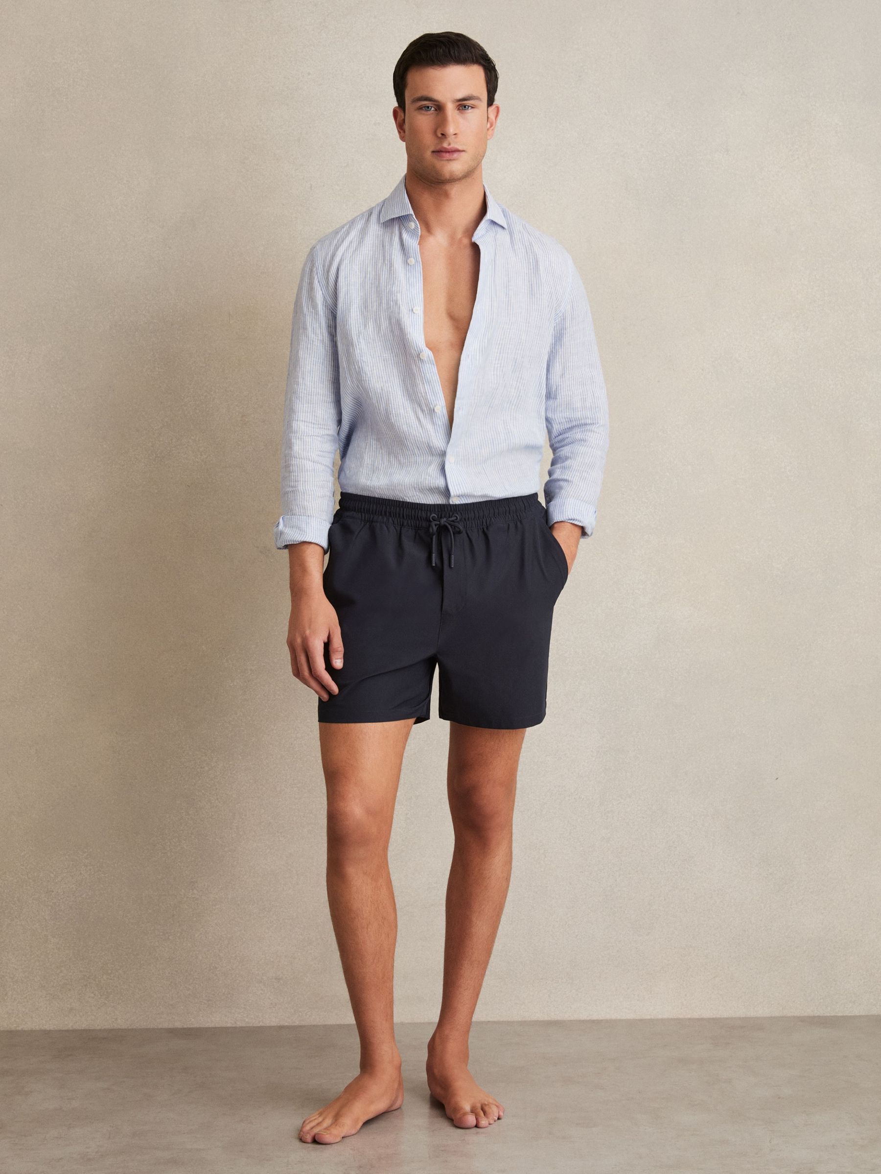 Drawstring Swim Shorts in Navy (AM3666) | €85