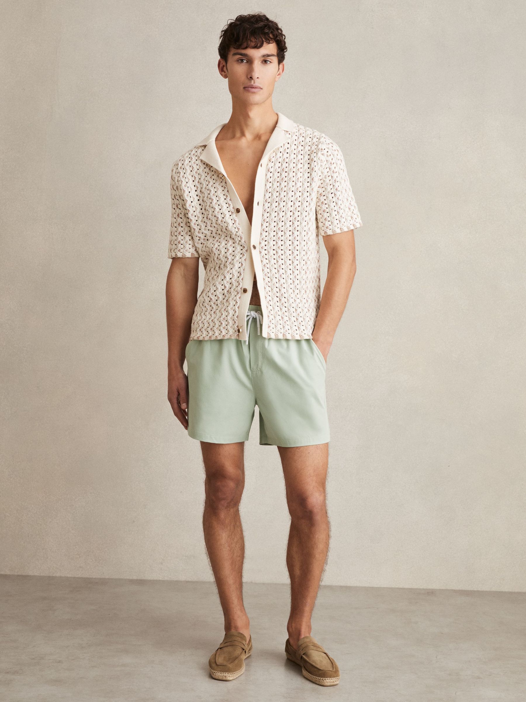 Drawstring Swim Shorts in Mint Green (AM3668) | €85