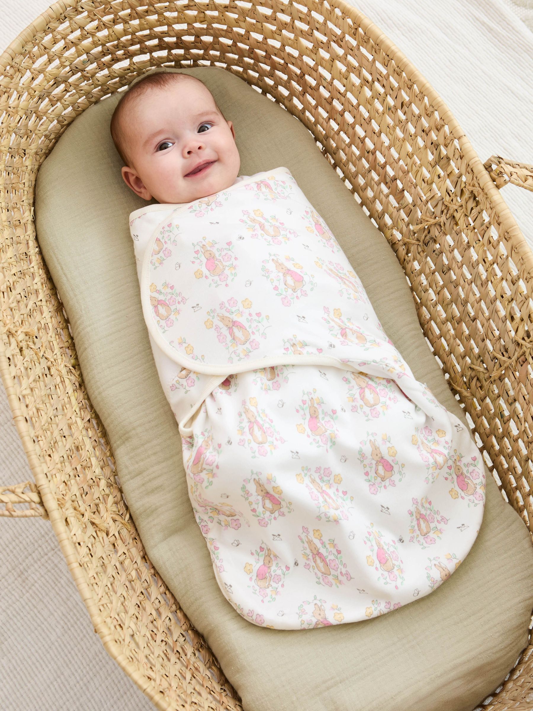 Pink Flopsy Swaddle with Zip (AM5586) | $41