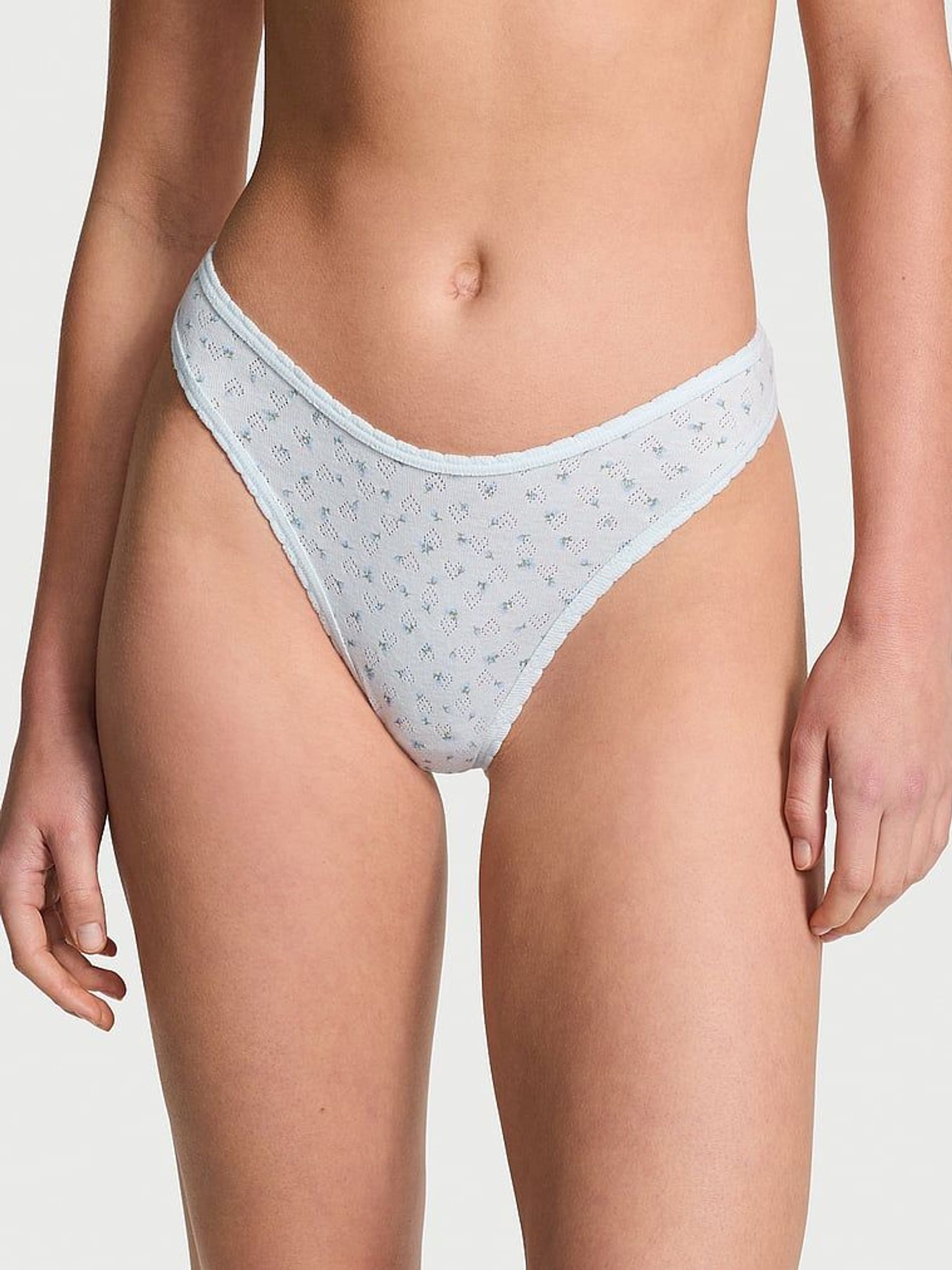 Bliss Blue Thong Cotton Knickers (AM6497) | €10.50