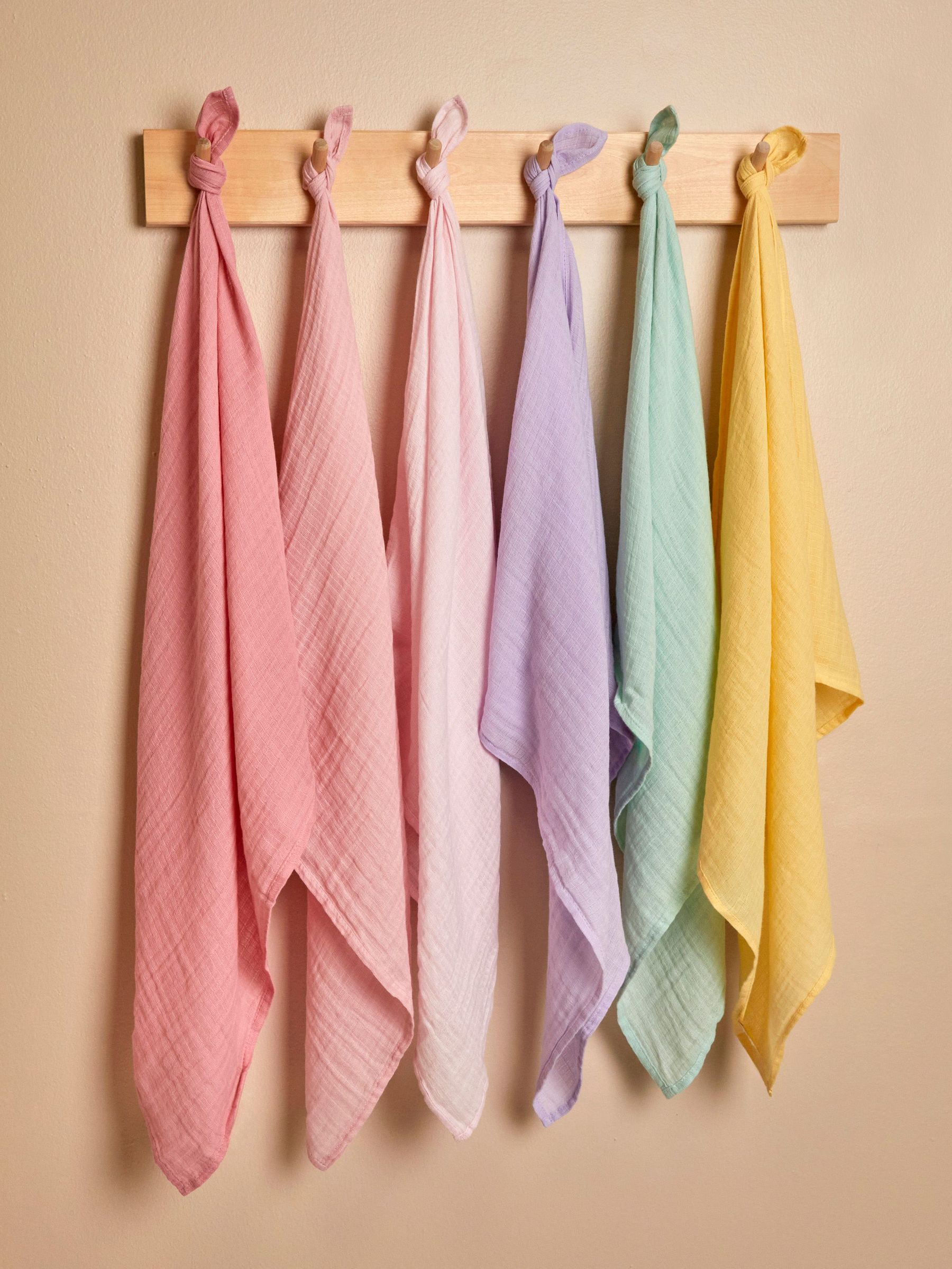 6-Pack Pastel Muslin Squares (AM6553) | $22
