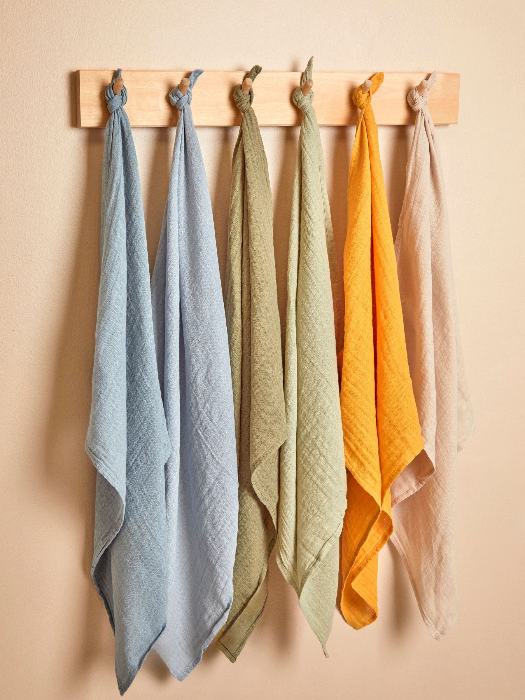 6-Pack Coloured Muslin Squares (AM6556) | $22