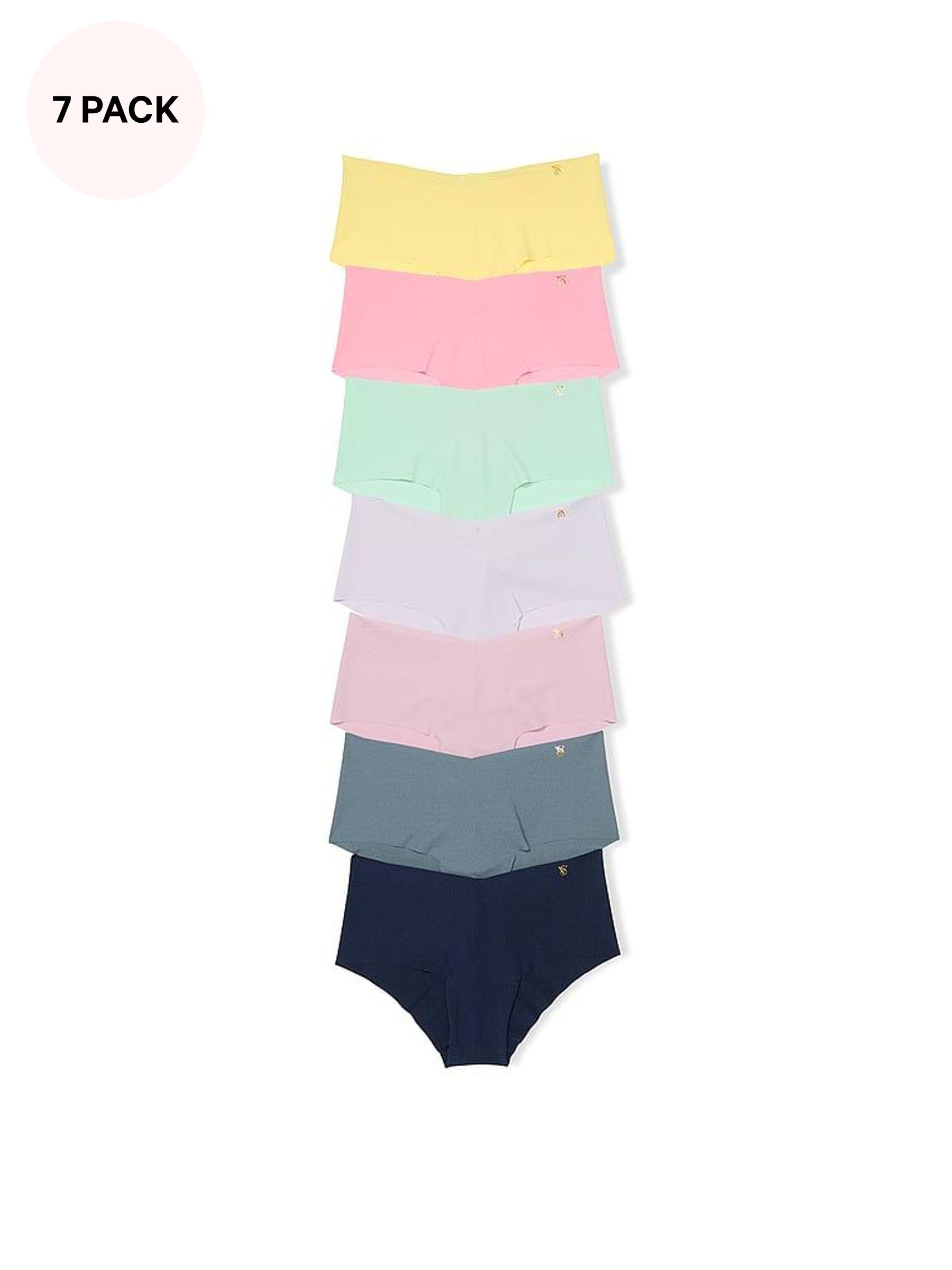 Yellow/Pink/Green/Purple/Grey/Blue Cheeky 7 Pack Knickers (AM6796) | €40