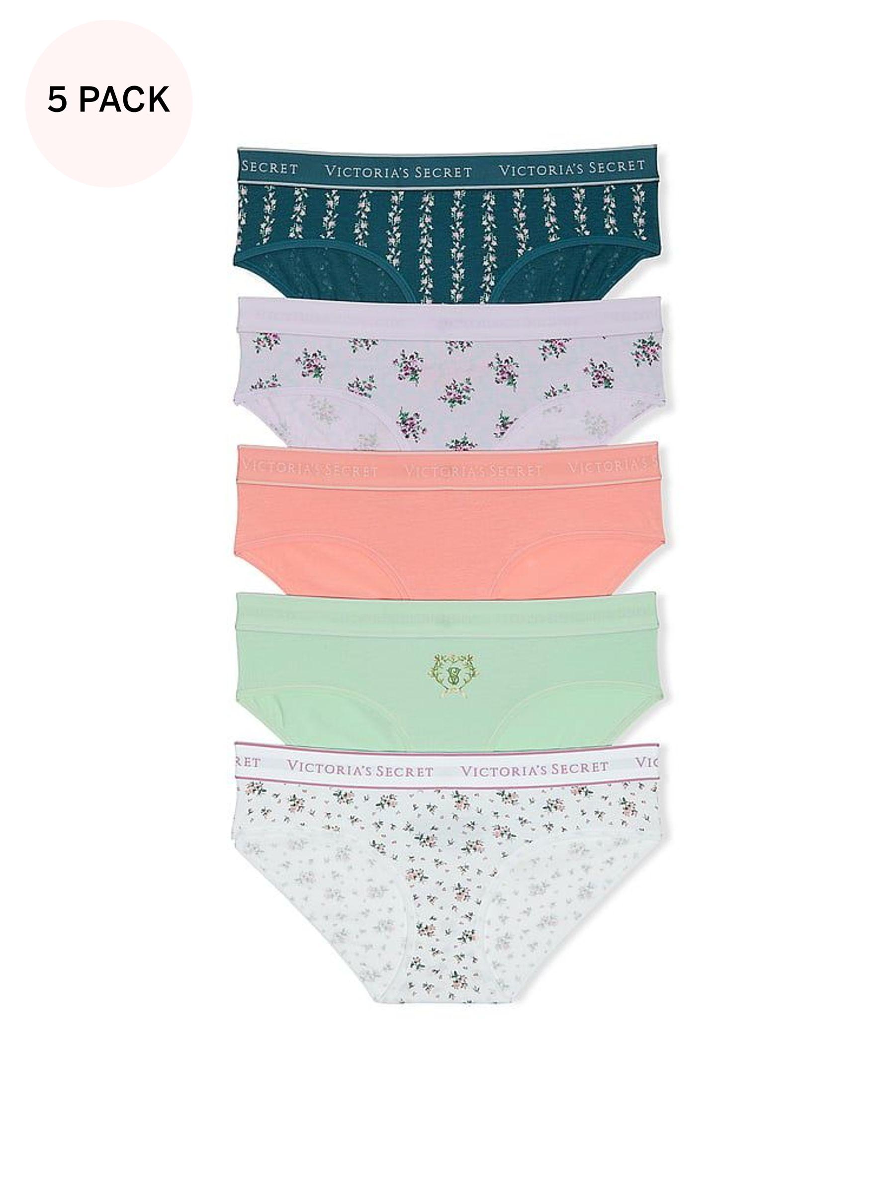 Green/Blue/Orange Hipster Logo 5 Pack Knickers (AM6801) | €31