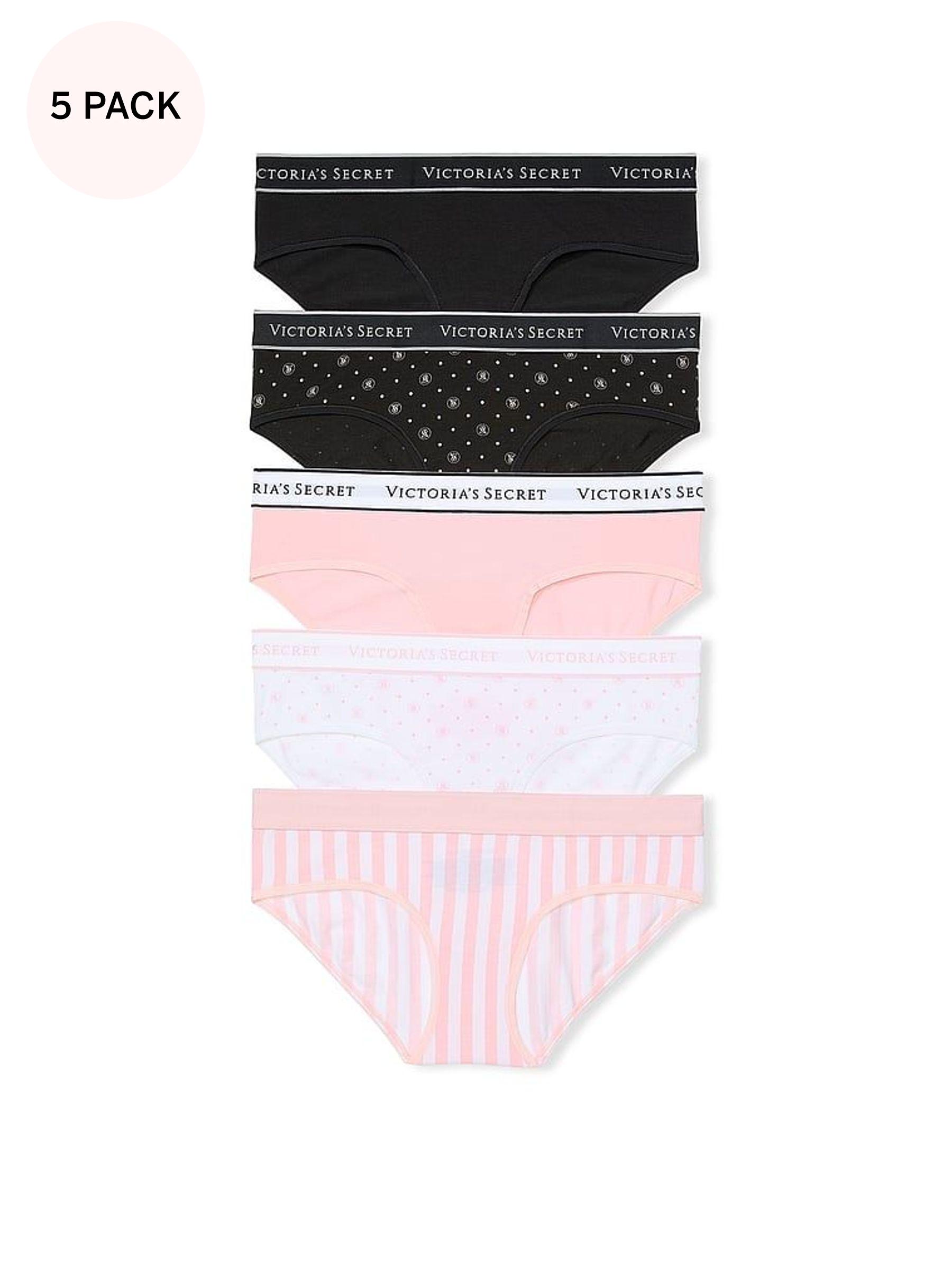 Black/Pink/White Hipster Logo 5 Pack Knickers (AM6803) | €31