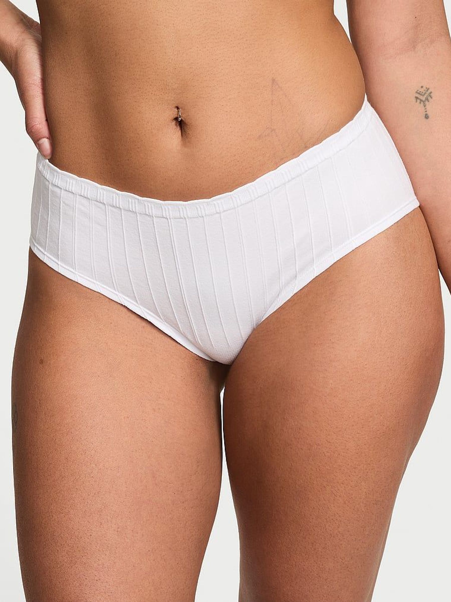 White Hipster Rib Knickers (AM6817) | €10.50