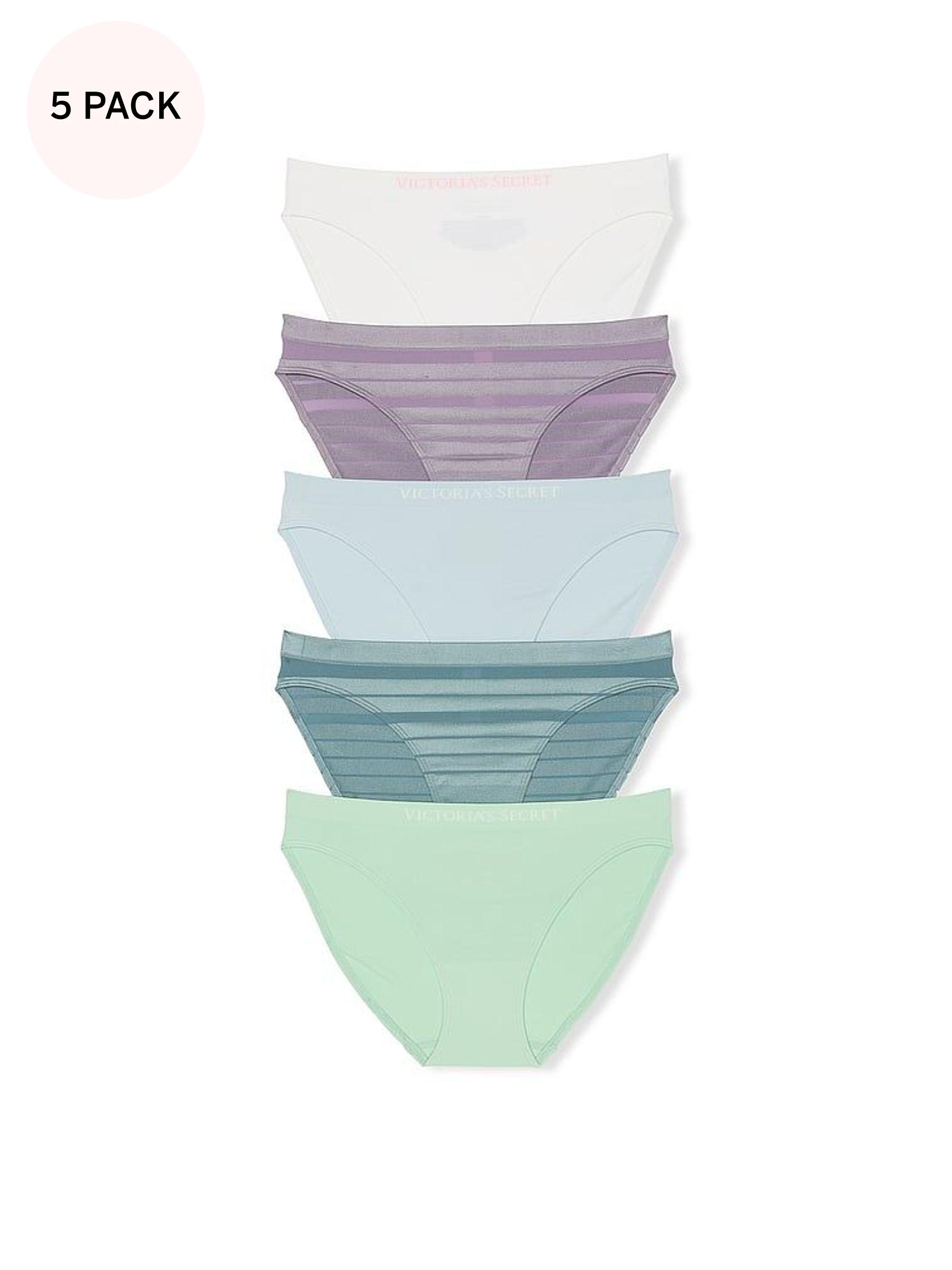 White/Purple/Blue/Green Bikini 5 Pack Knickers (AM6839) | €31