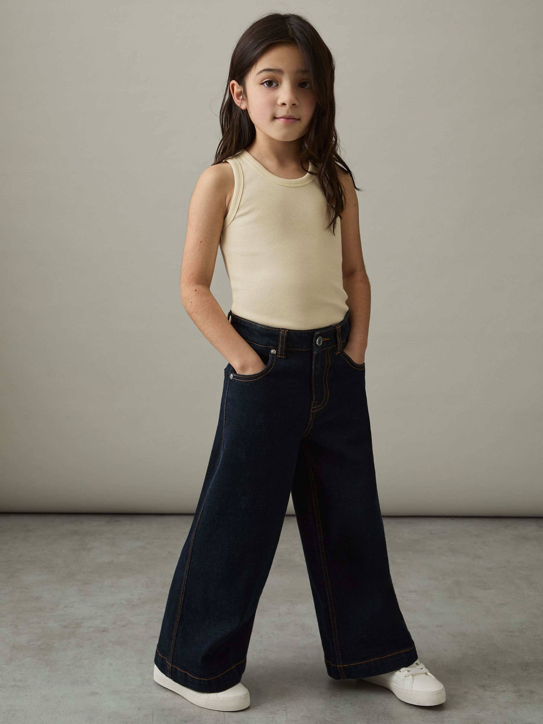 Cotton Blend Ribbed Vest in Lemon (AN1093) | €15