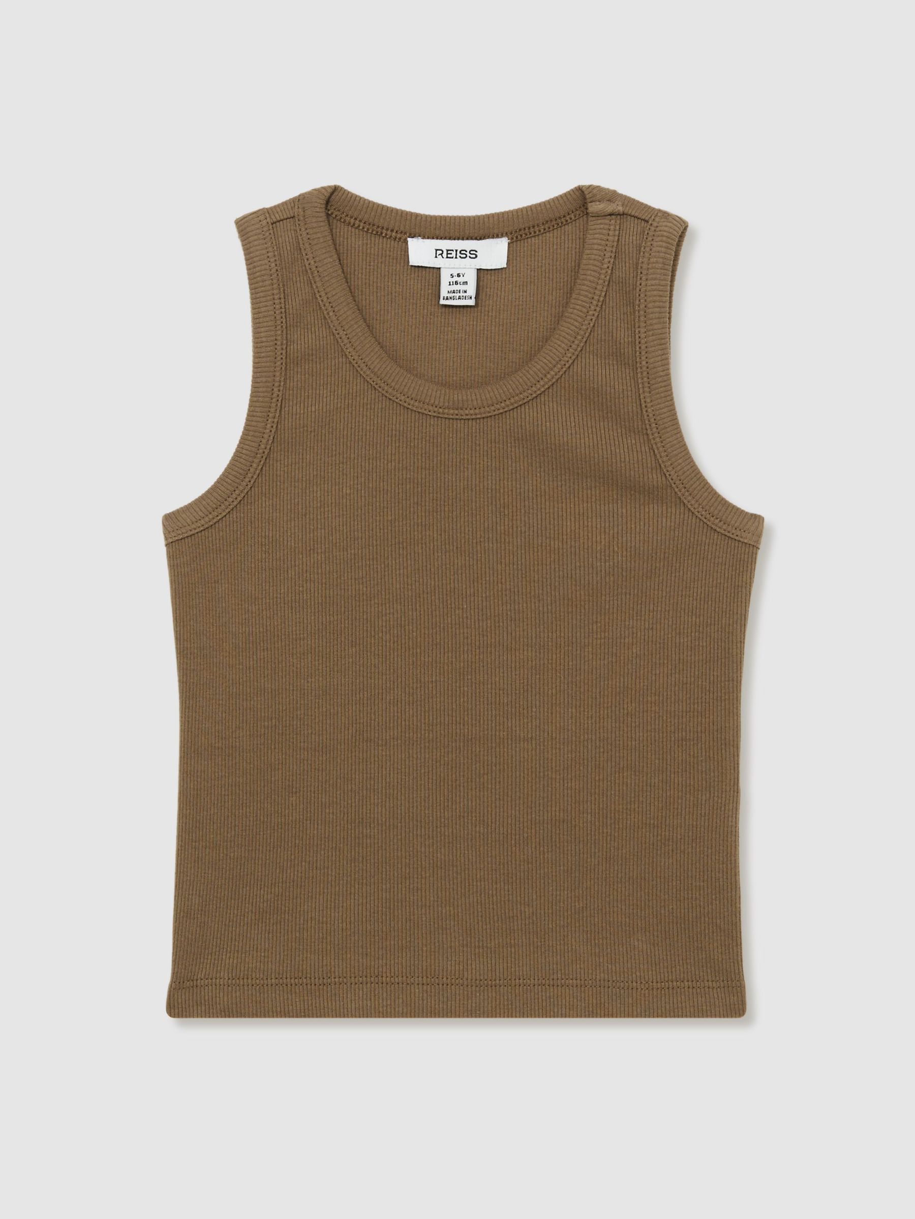 Ribbed Vest in Khaki (AN1099) | €15