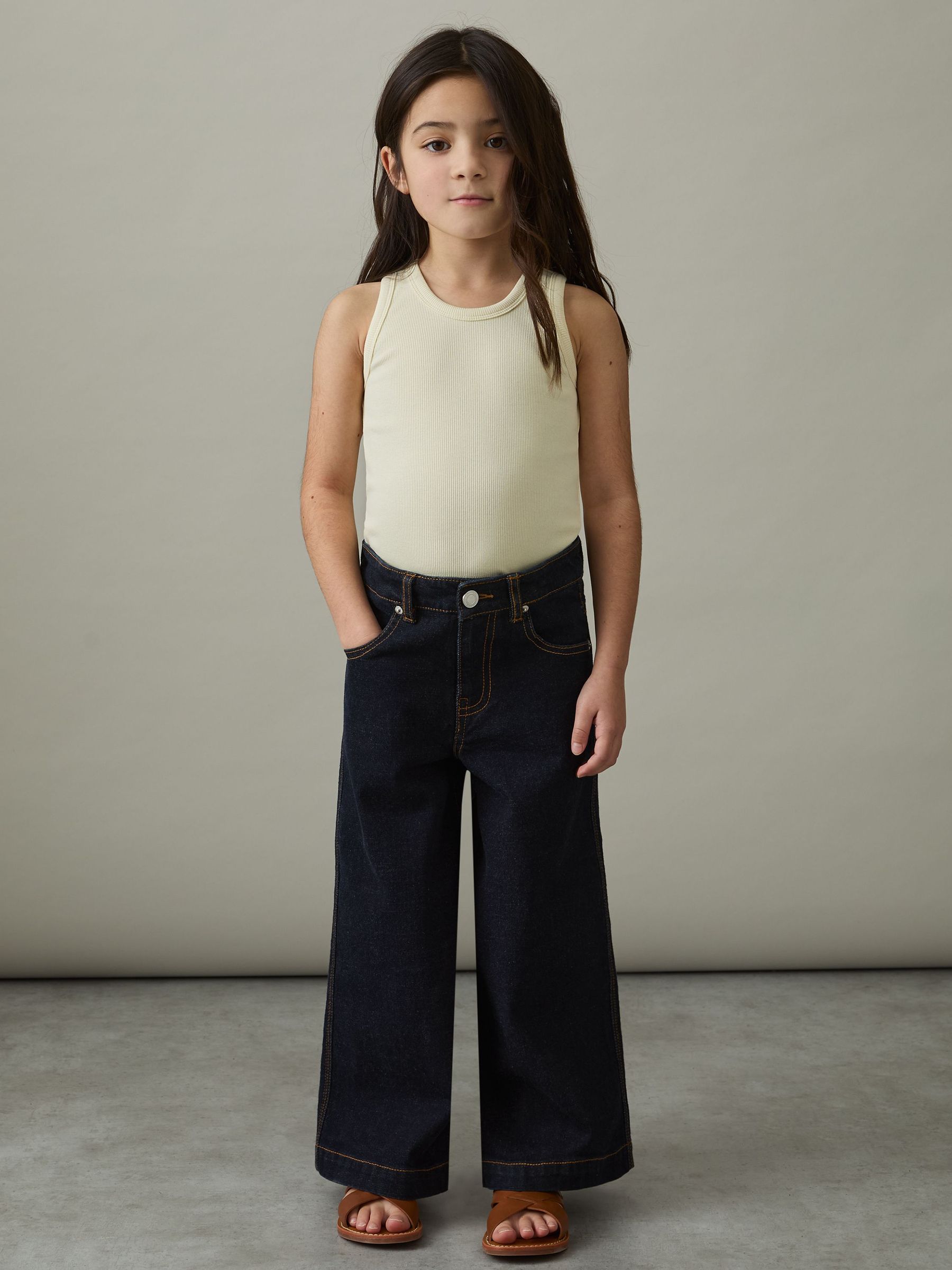 Wide Leg Jeans in Indigo (AN1114) | US$80
