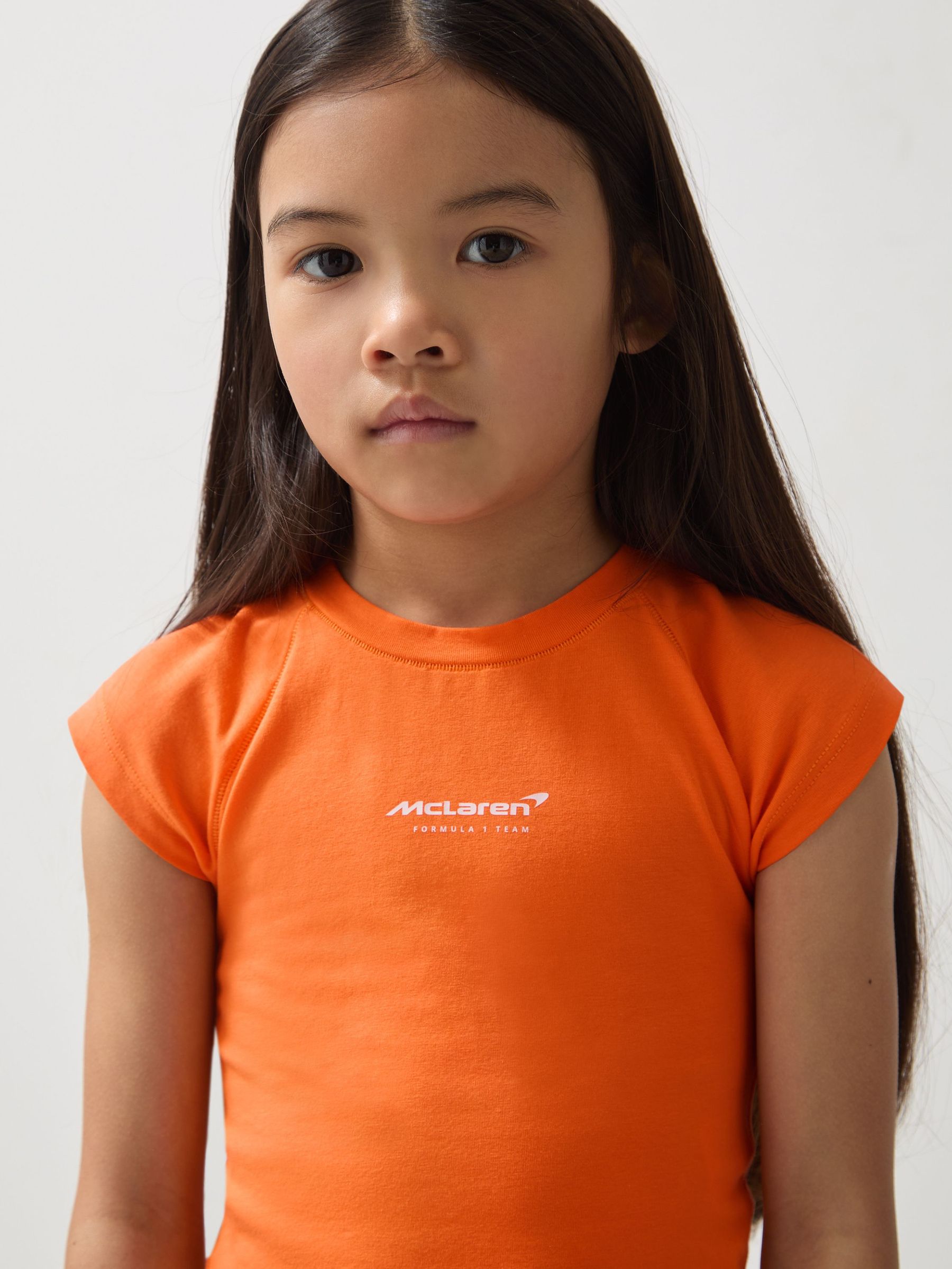 9-13 yrs McLaren F1 Team Cropped Logo T-Shirt in Orange (AN4010) | 125 SAR