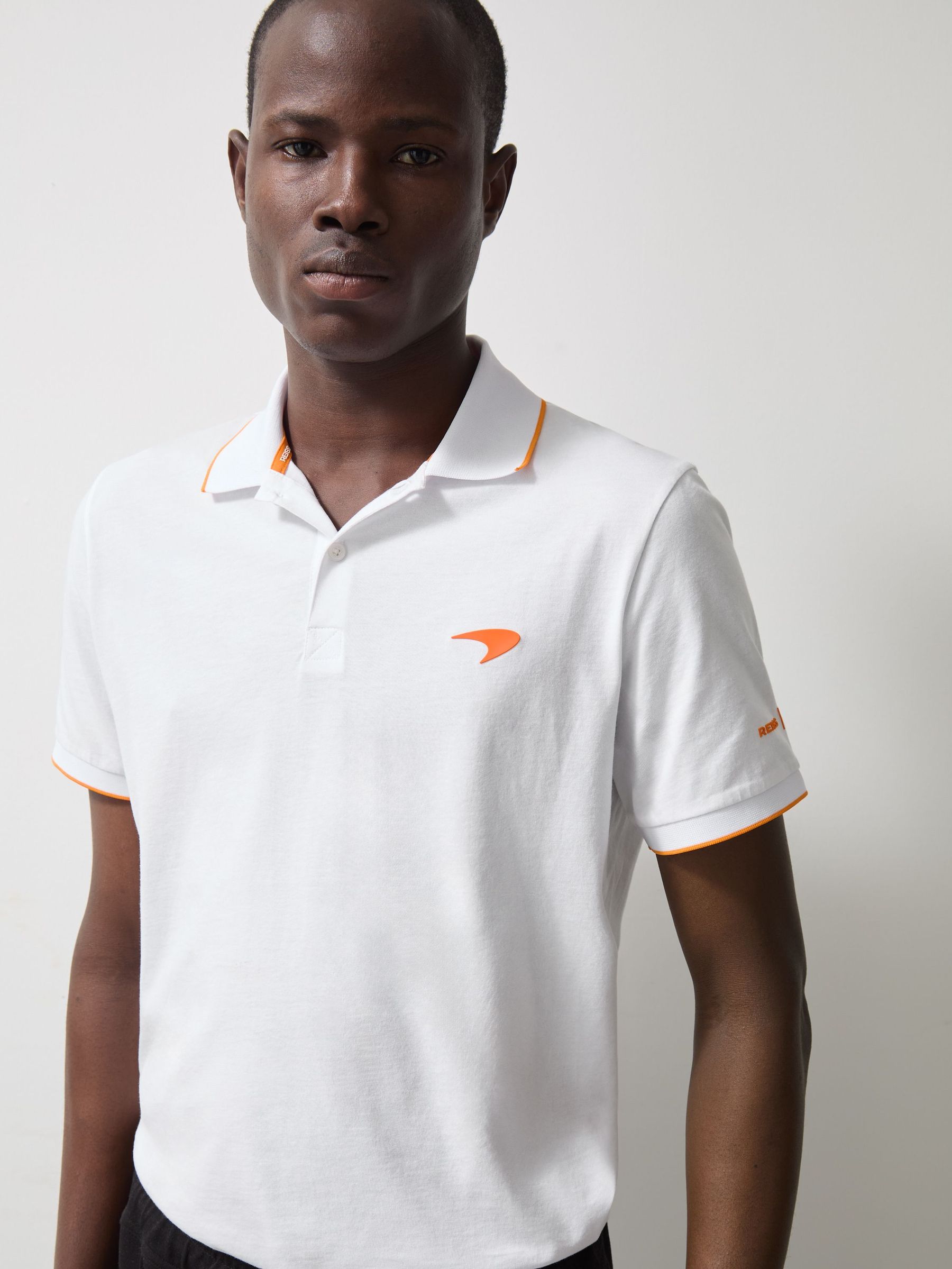 McLaren F1 Team Cotton Polo Shirt in White (AN4985) | €95
