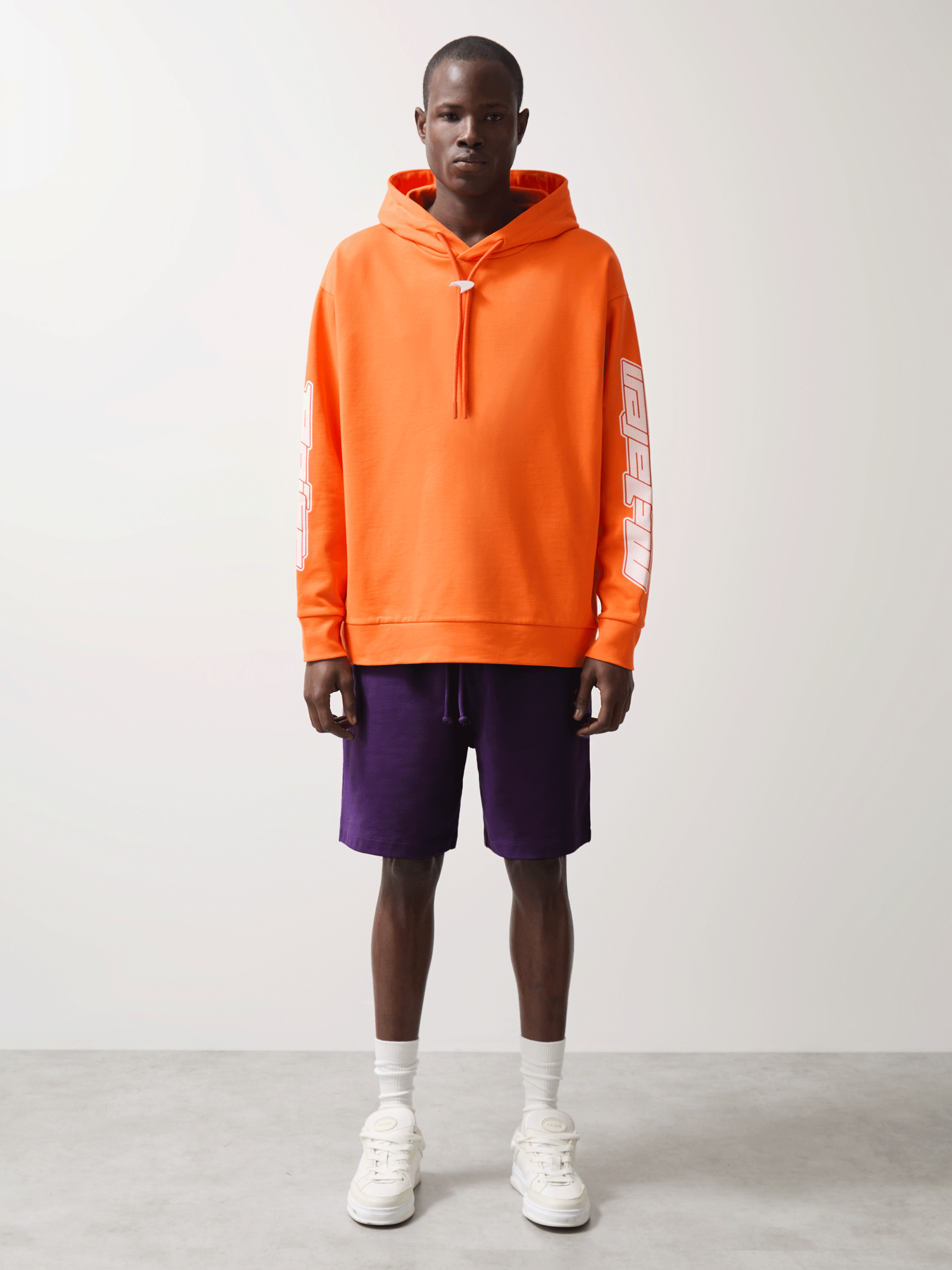McLaren F1 Team Oversize Toggle Hoodie Unisex Fit in Papaya Orange (AN4990) | US$240