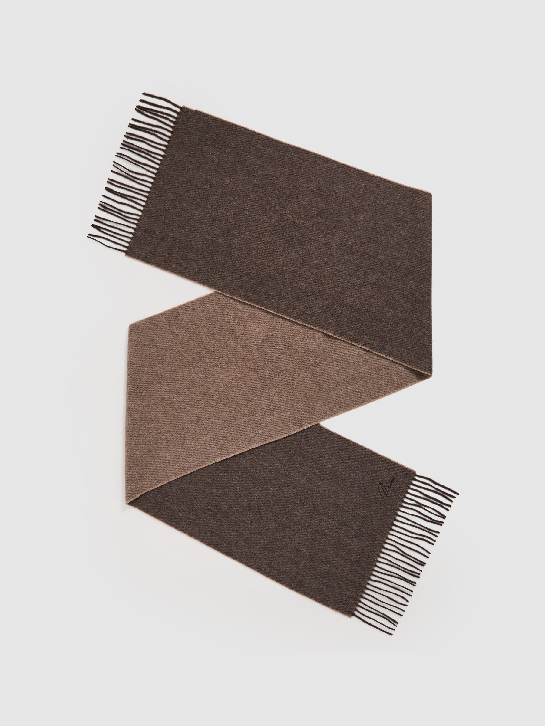 Wool and Cashmere Scarf in Taupe (AN5800) | €85