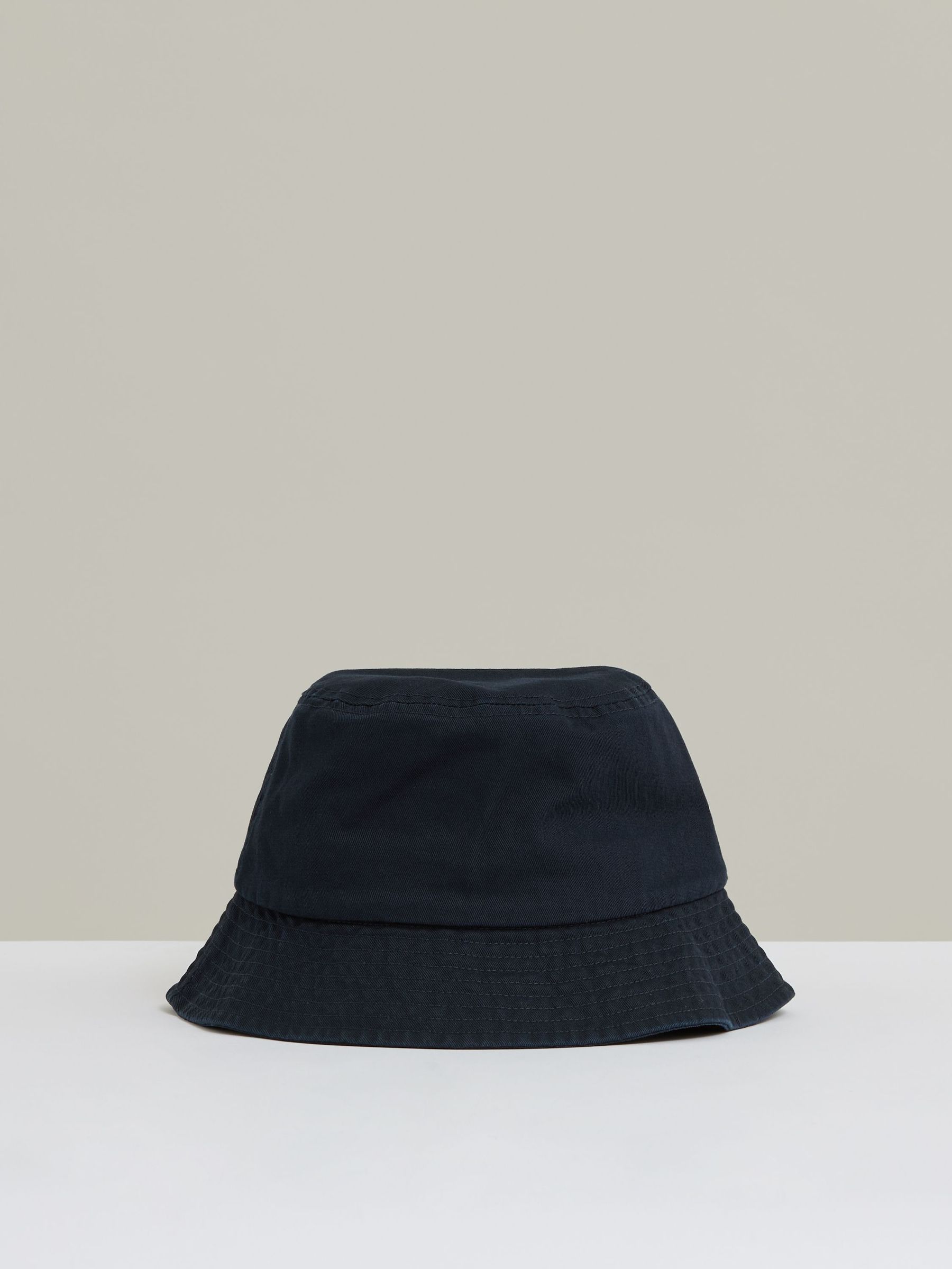 Cotton Logo-Embroidered Bucket Hat in Navy (AN5806) | US$75