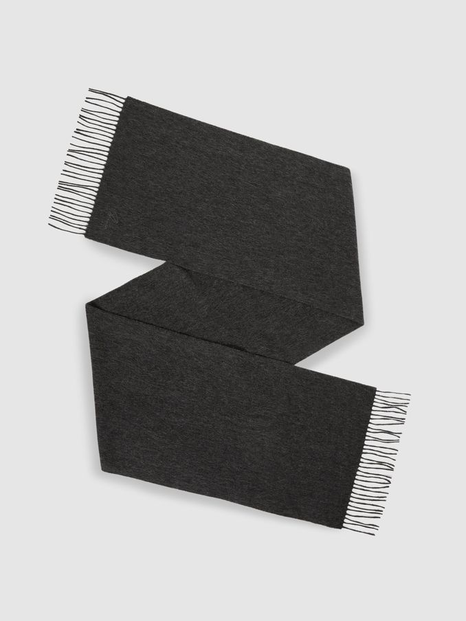 Wool and Cashmere Scarf in Charcoal (AN5817) | €85