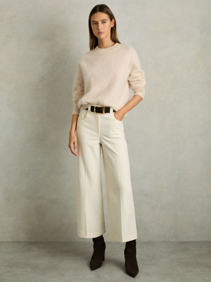 Twill Culotte Trousers in Cream (AN7520) | €195