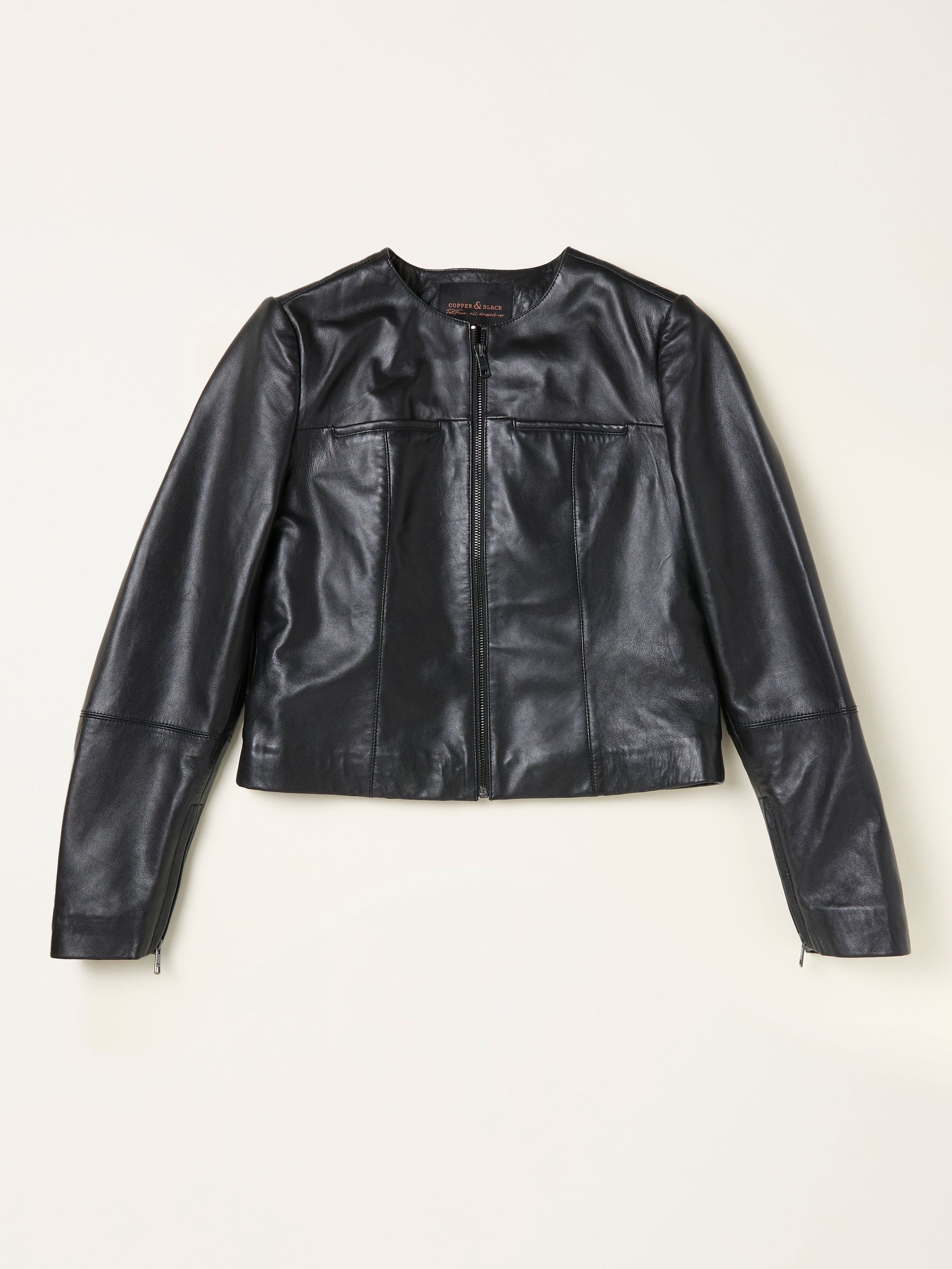 Tessa Black Leather Jacket (AN8882) | $344