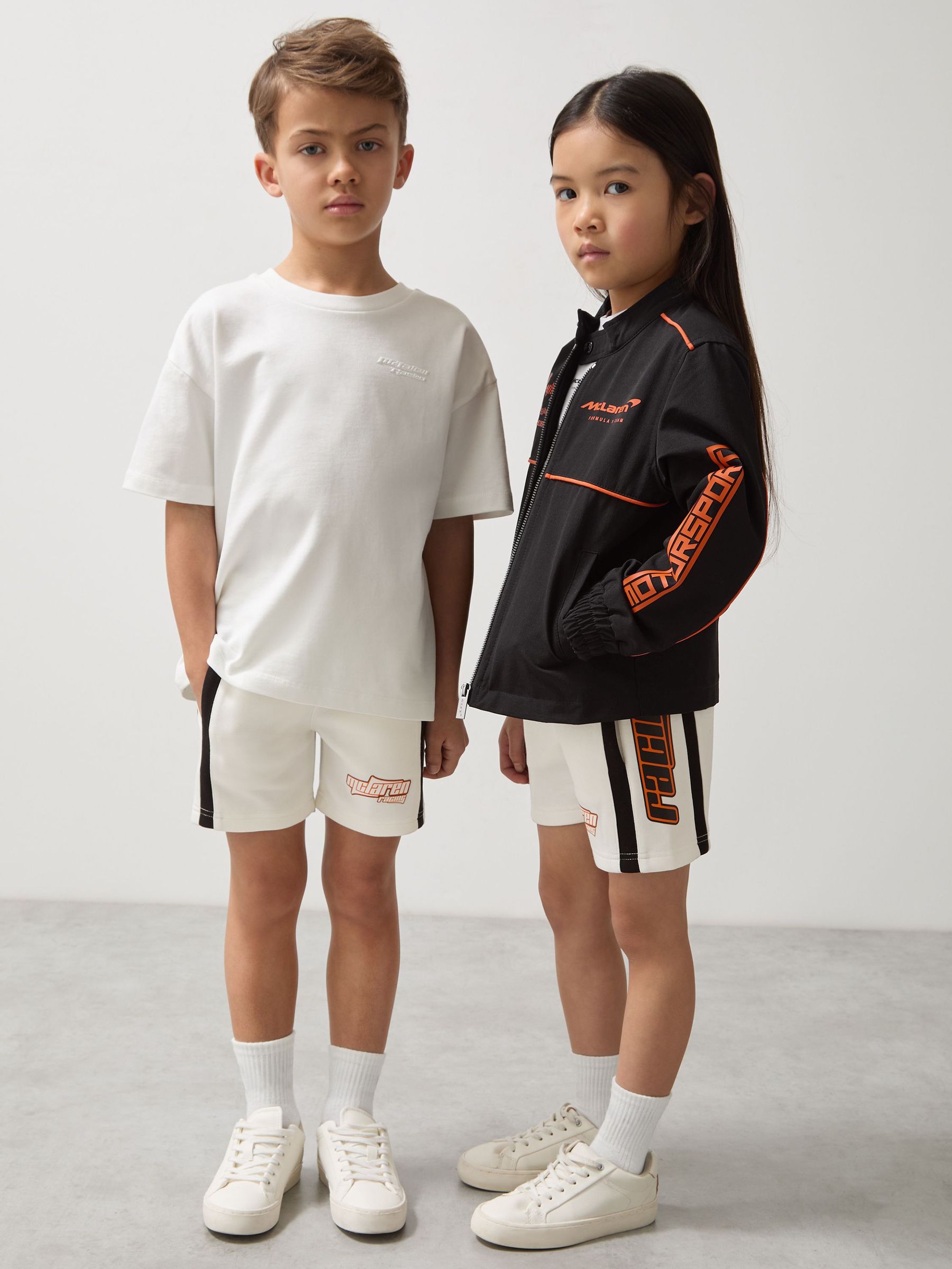 3-9 yrs McLaren F1 Team Drawstring Shorts Unisex Fit in White (AP0293) | €45