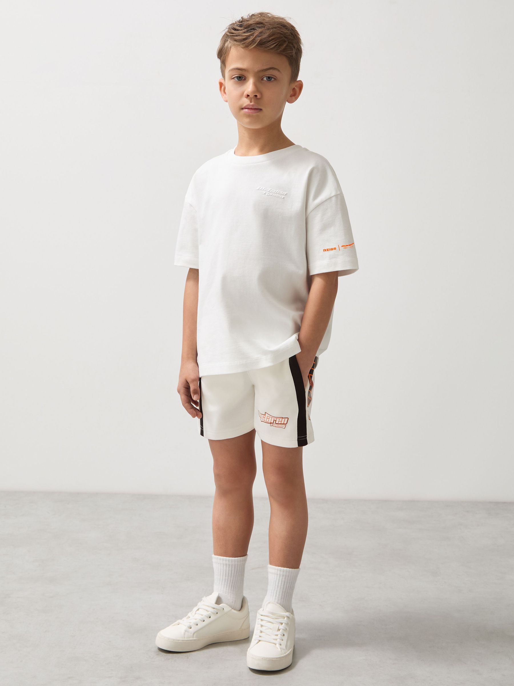 9-13 yrs McLaren F1 Team Drawstring Shorts Unisex Fit in White (AP0303) | CA$70
