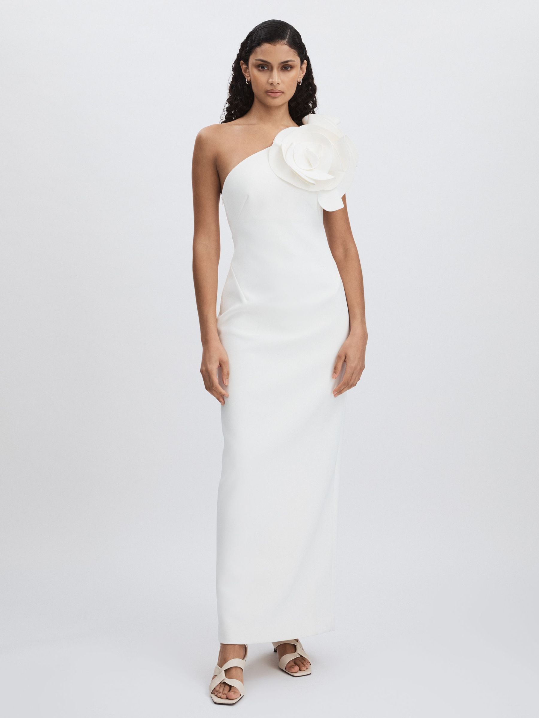 Acler Cream Wynyard One Shoulder Maxi Dress in Cream (AP0315) | US$1,050