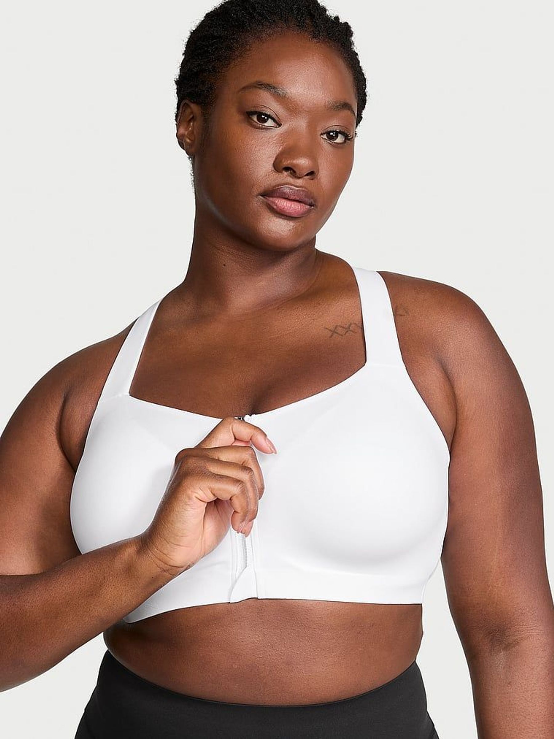 White Front Close High Support Sports Bra (AP2792) | €63