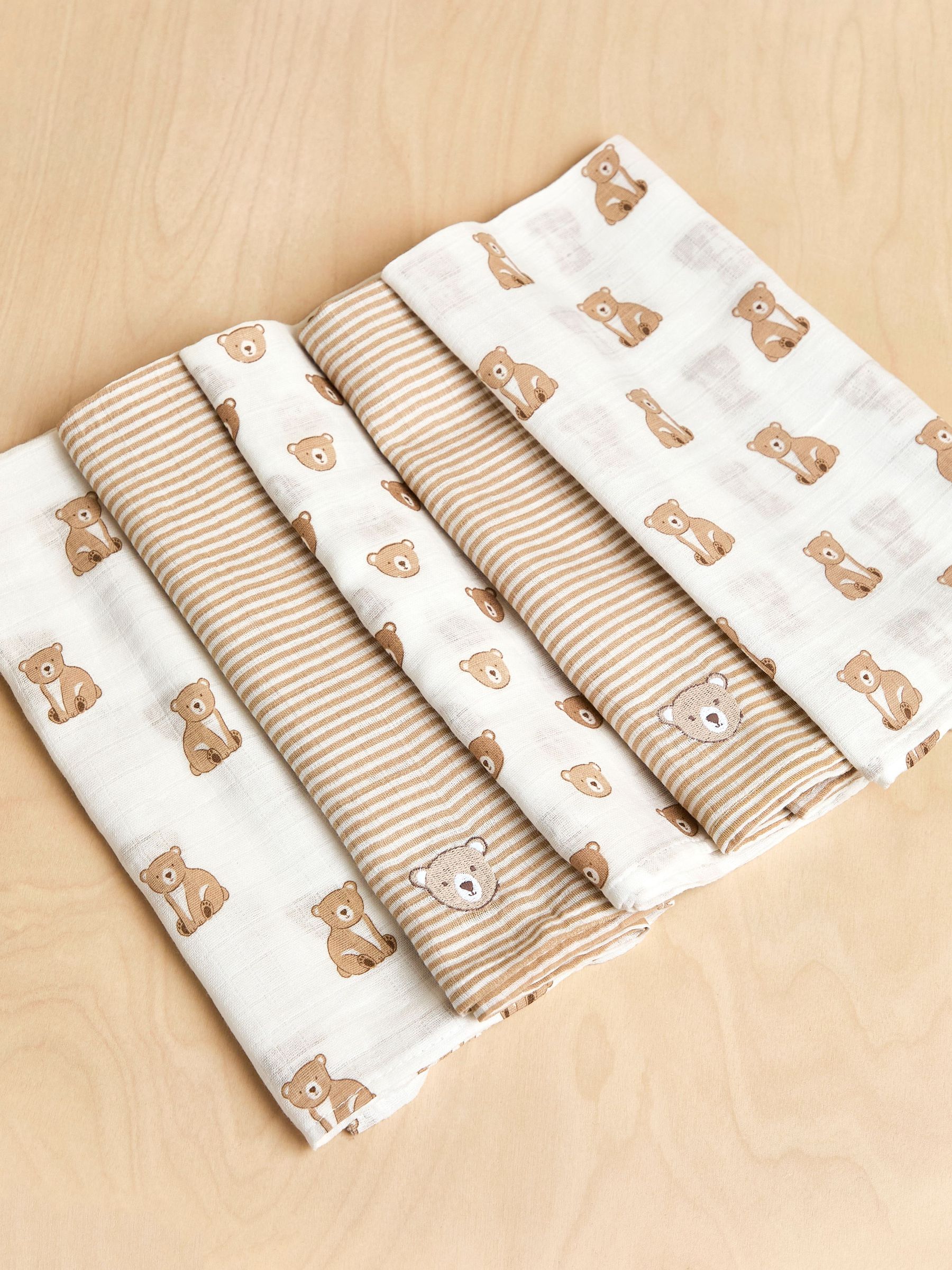 5-Pack Embroidered Muslins (AP4159) | $31