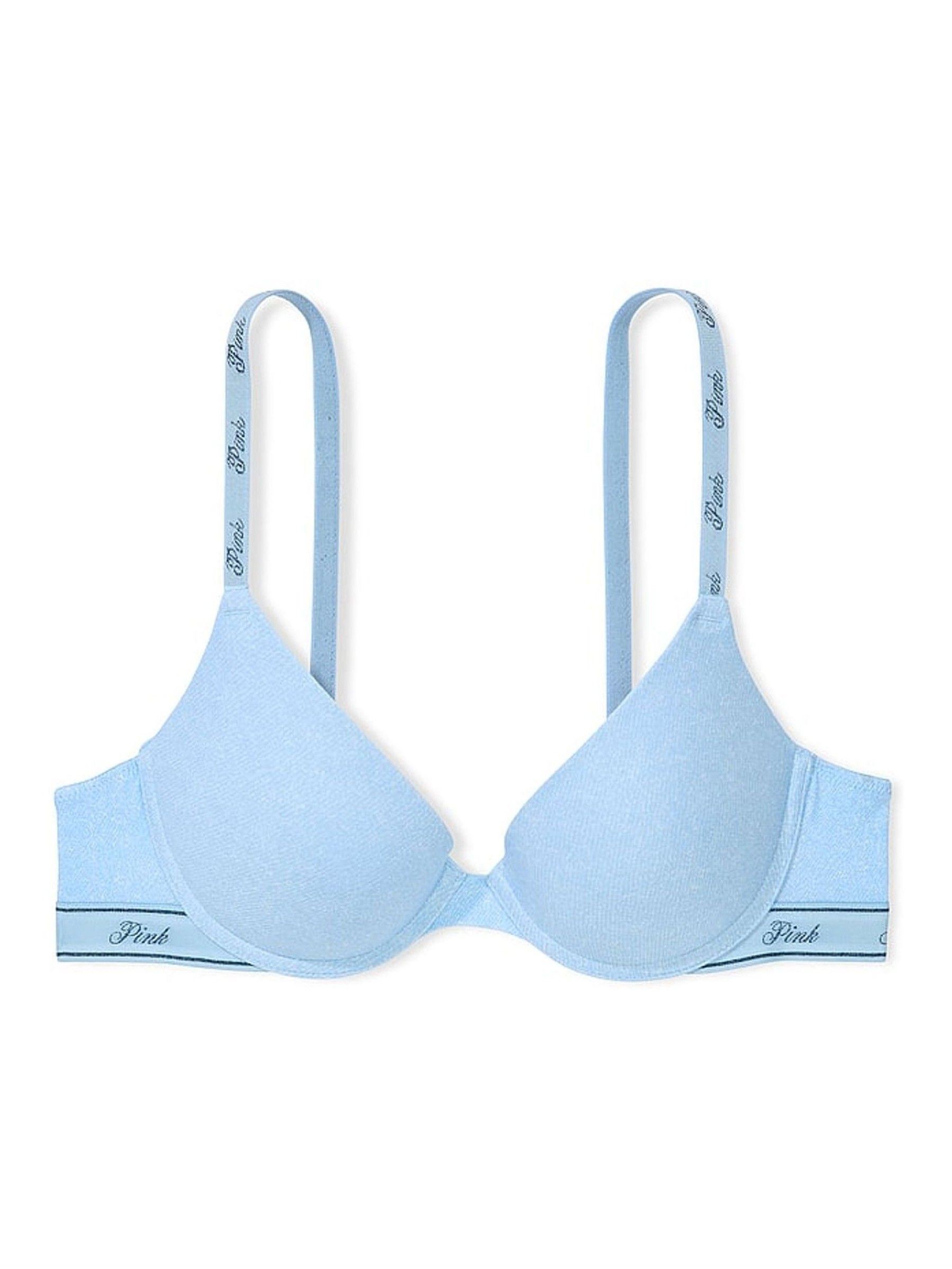 Light Blue Denim Print Push Up Bra (AP6182) | €33