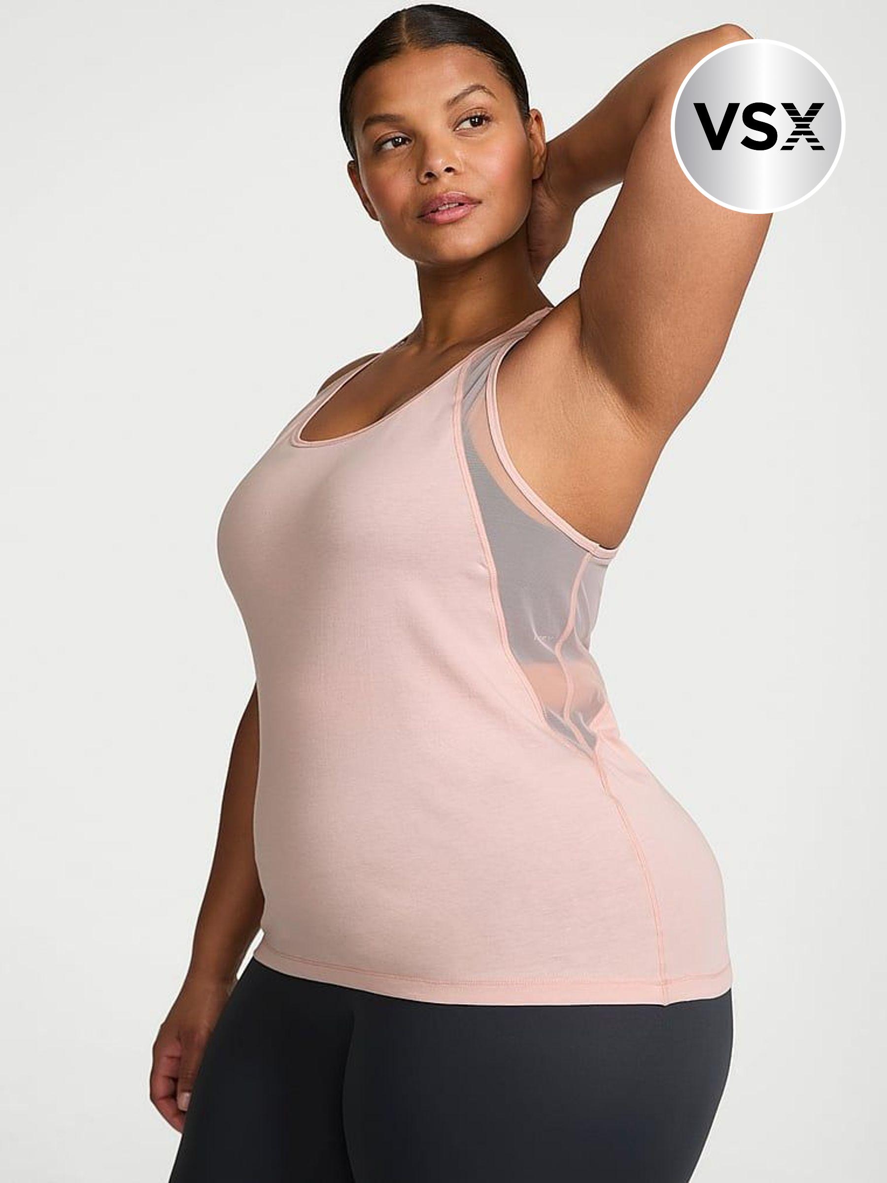 Bare Pink Racerback Mesh Tank Top (AP6186) | €33