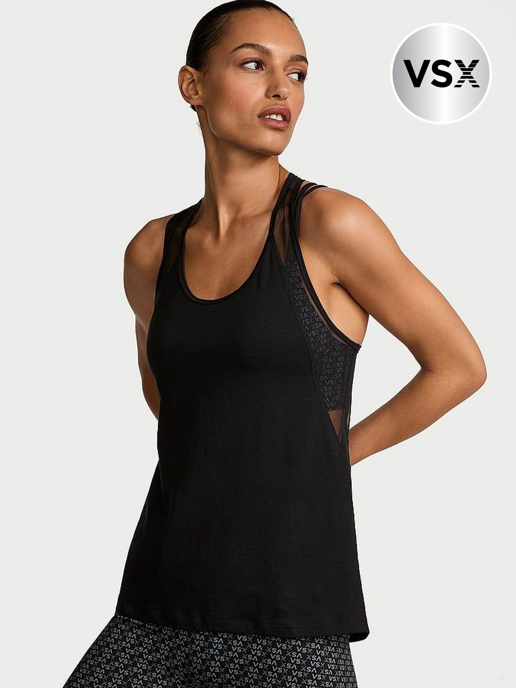 Black Racerback Mesh Tank Top (AP6198) | €33