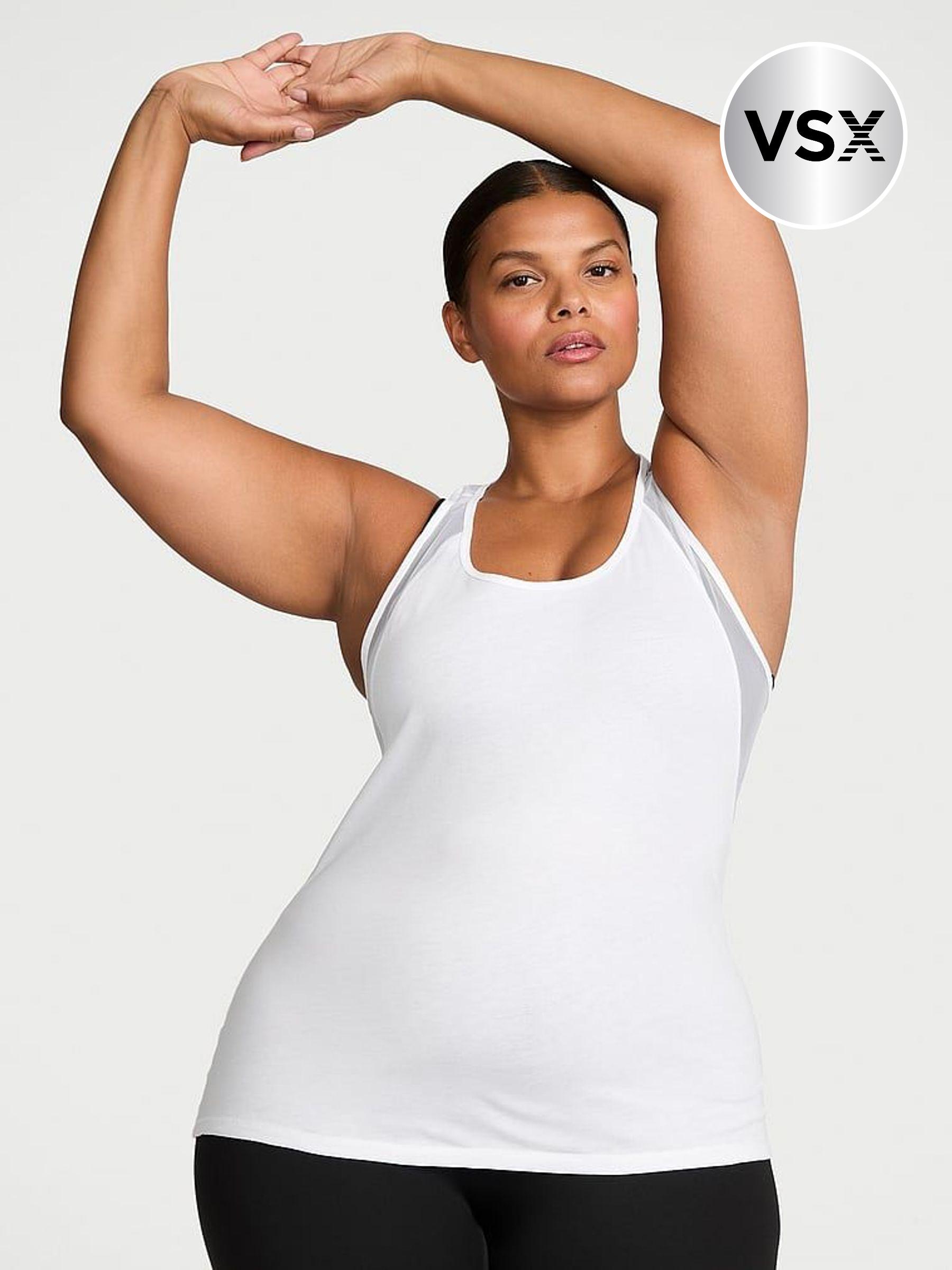 White Racerback Mesh Tank Top (AP6222) | €33