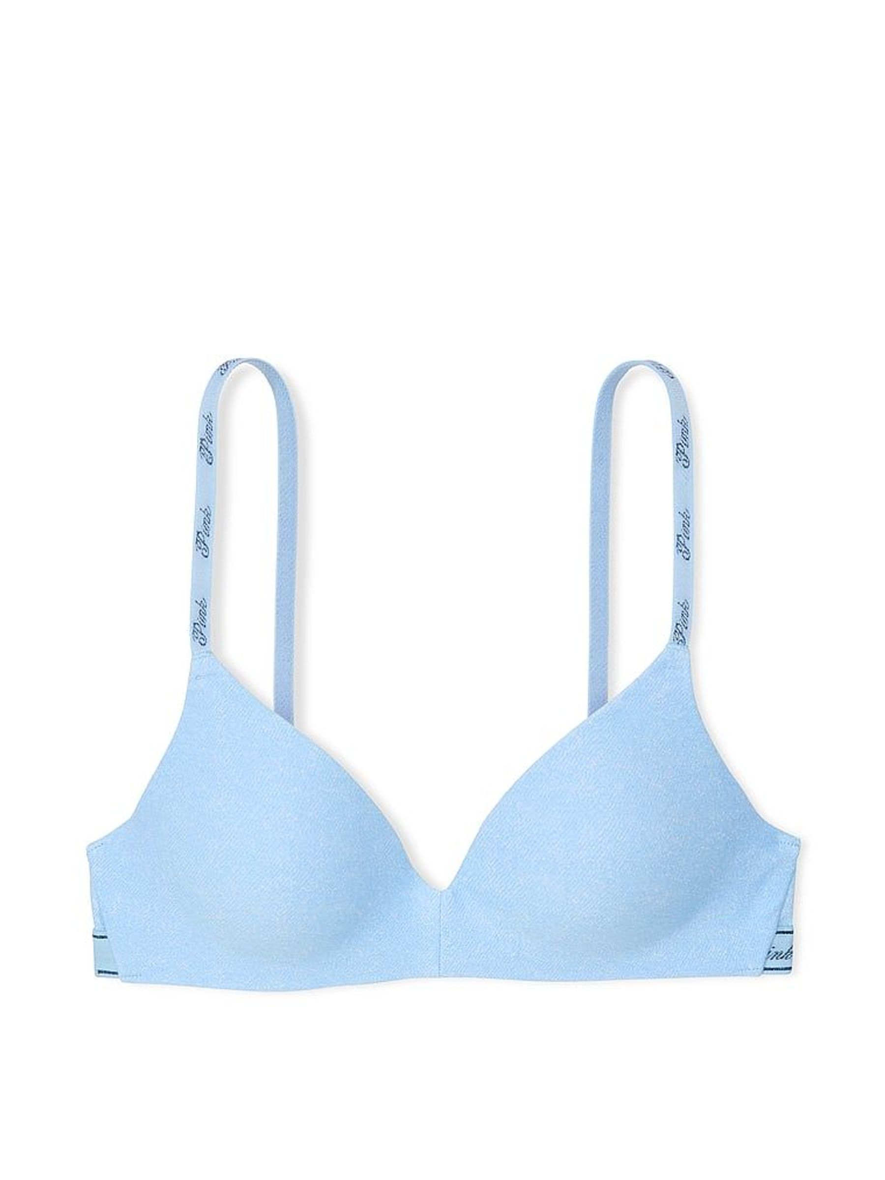 Light Blue Denim Print Non Wired Lightly Lined Bra (AP6227) | €33