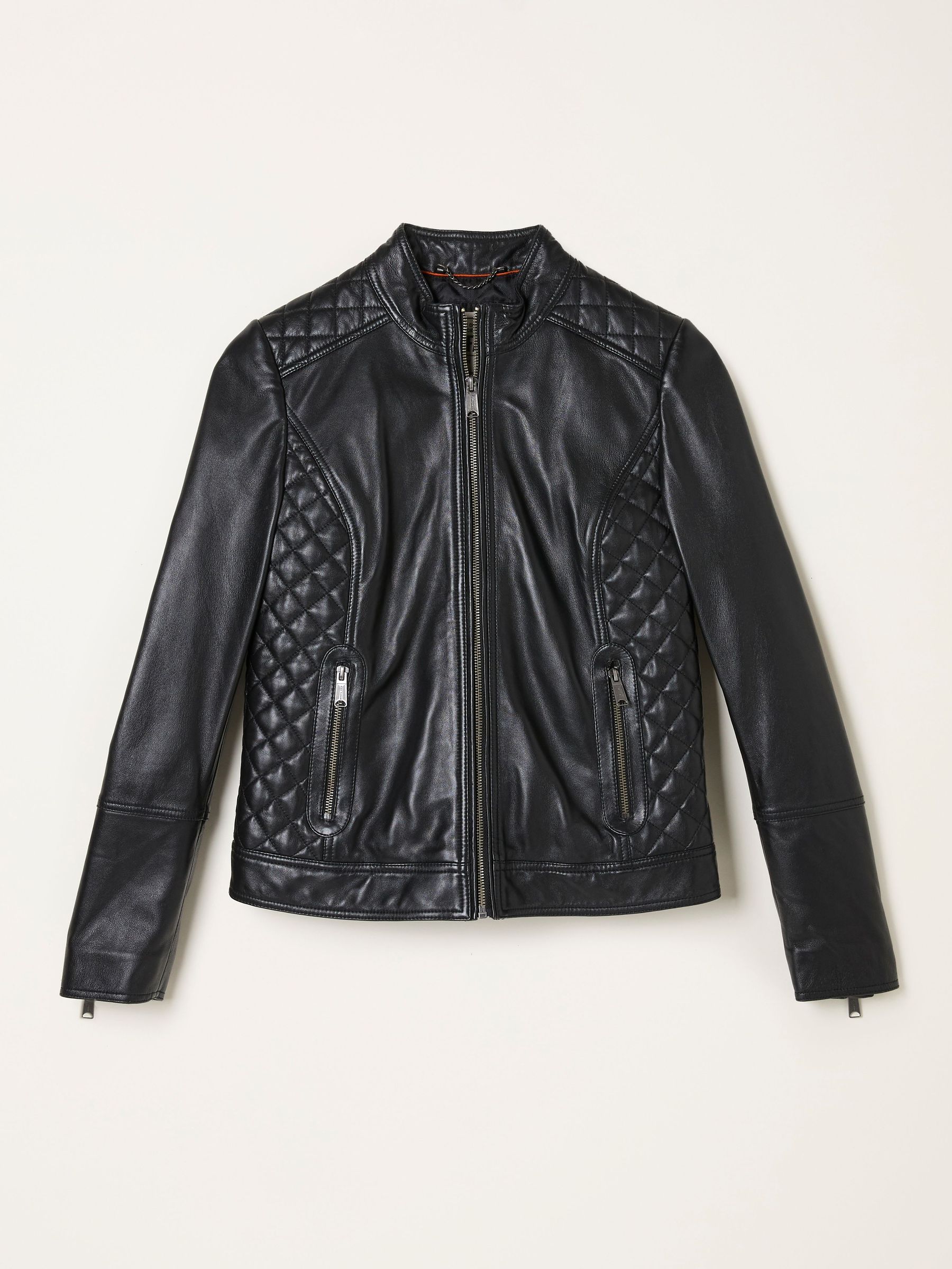 Leanna Black Leather Jacket (AP6792) | $344