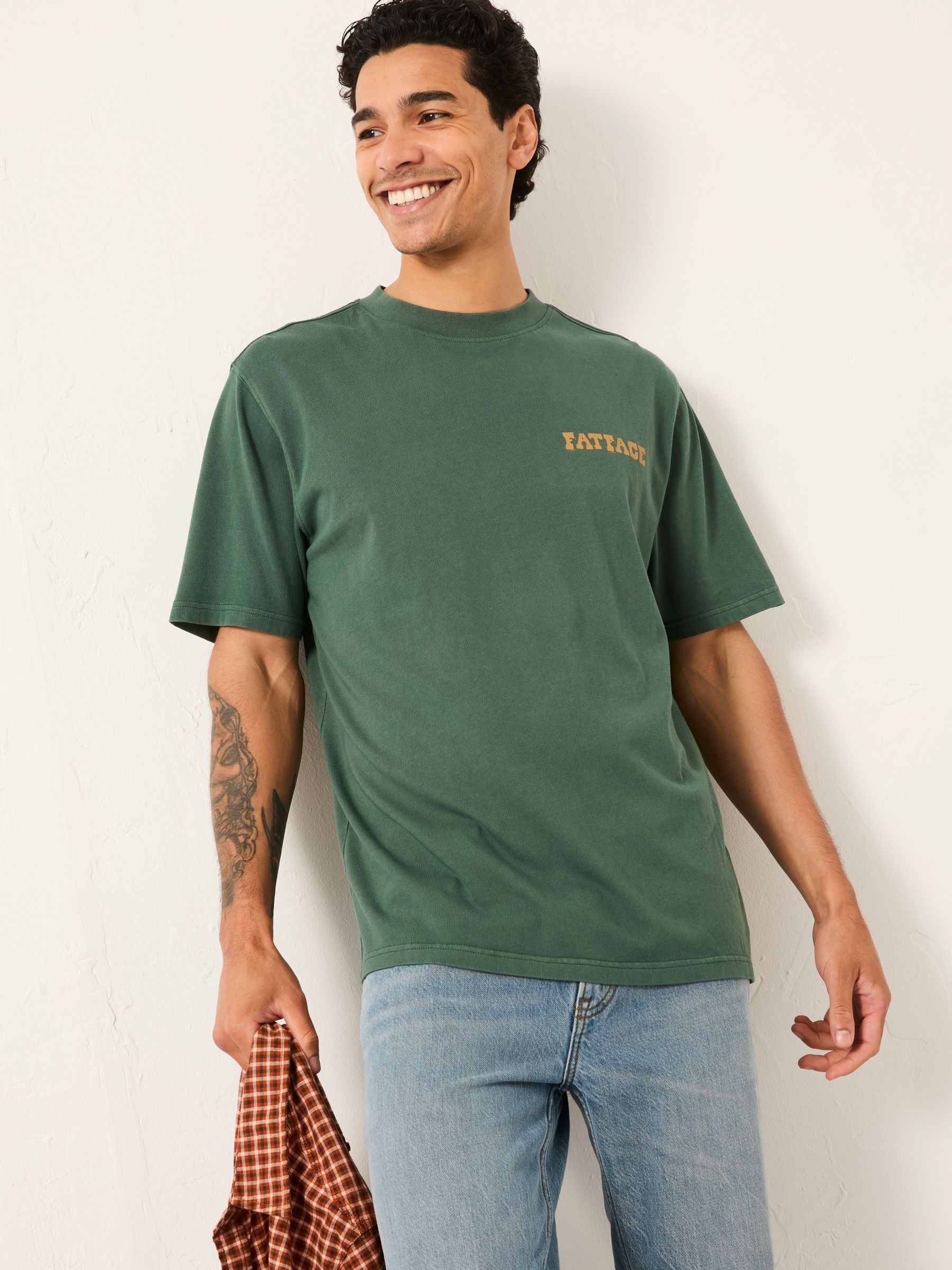 Emerald Green Out And A Trout Graphic Tshirt (AP6991) | €38.50