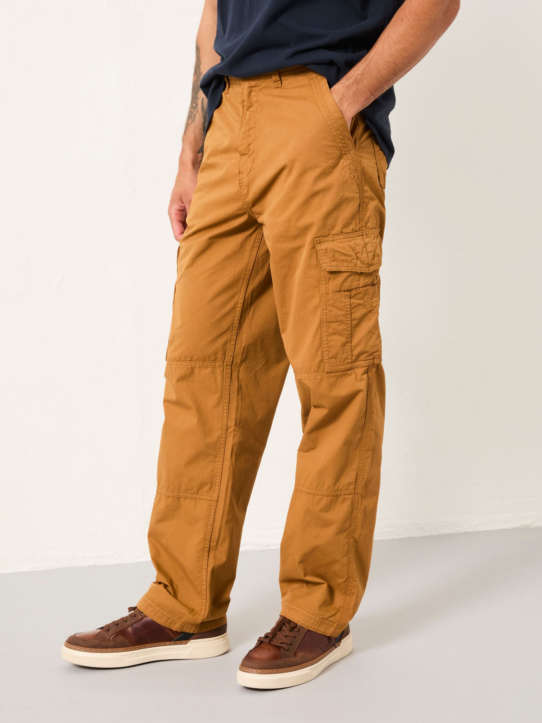 Bude Tan Brown Cargo Trousers (AR2355) | €72.50