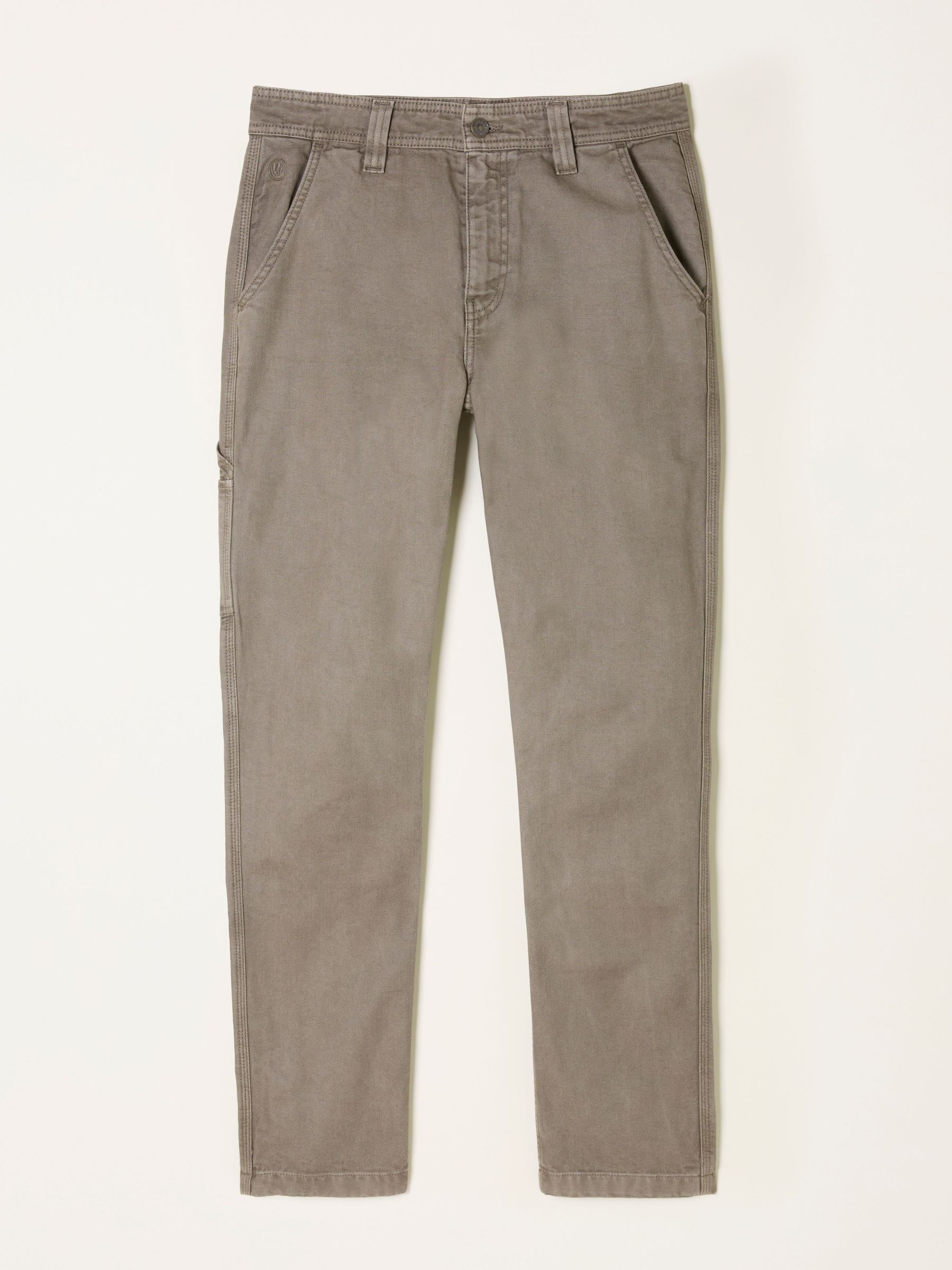 Wardley Grey Loose Fit Canvas Utility Trousers (AR2361) | €78.50