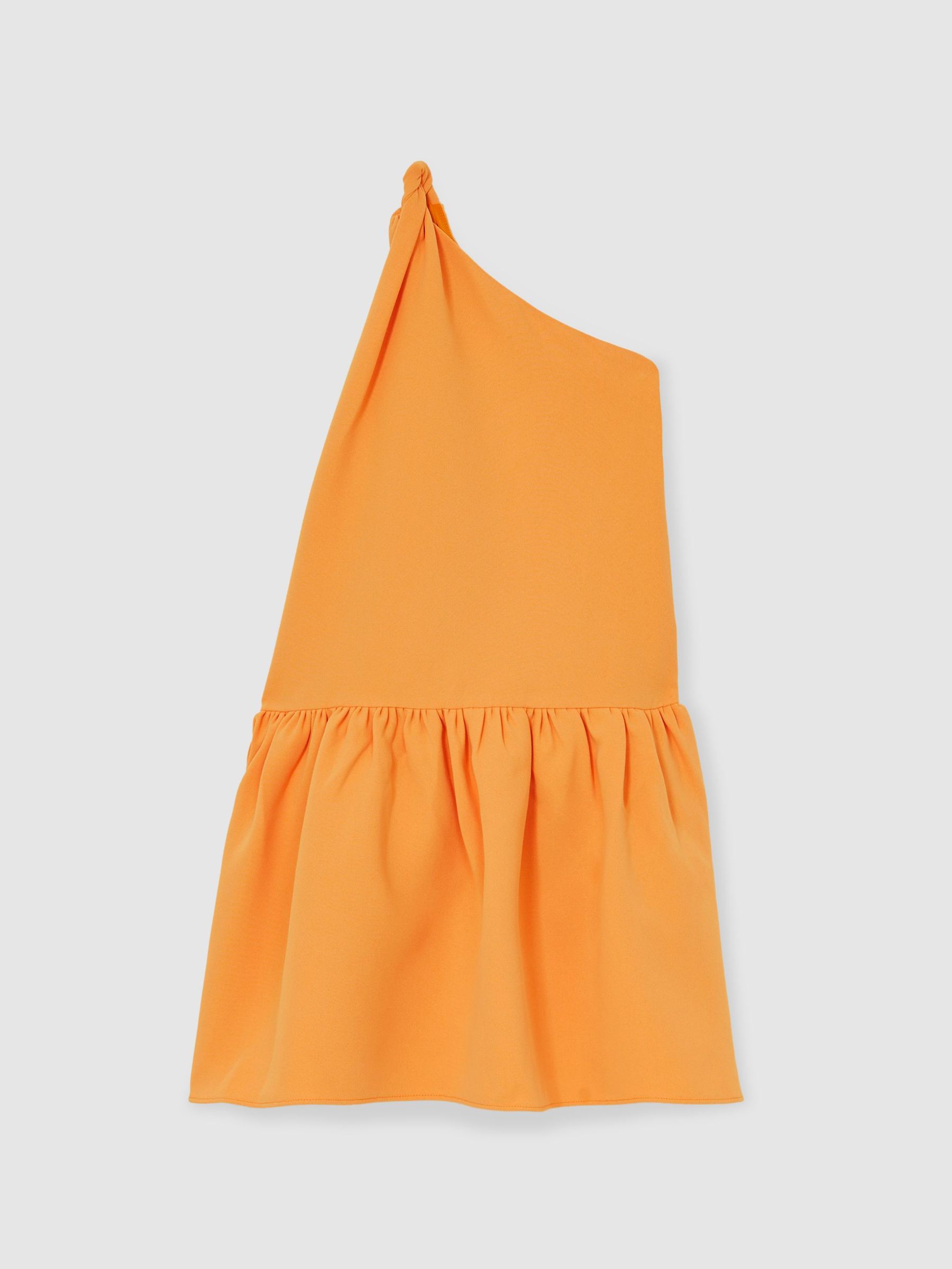 13-14 yrs One-Shoulder Tiered Dress in Orange (AR6504) | 455 SAR