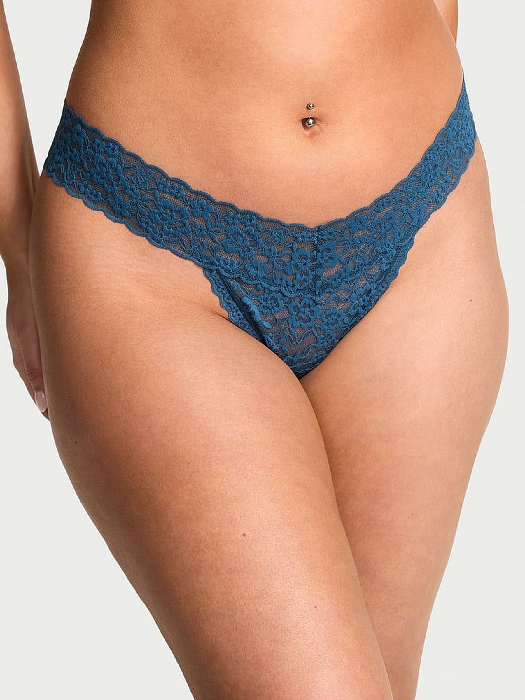 Midnight Sea Blue Thong Knickers (AR7221) | €10.50