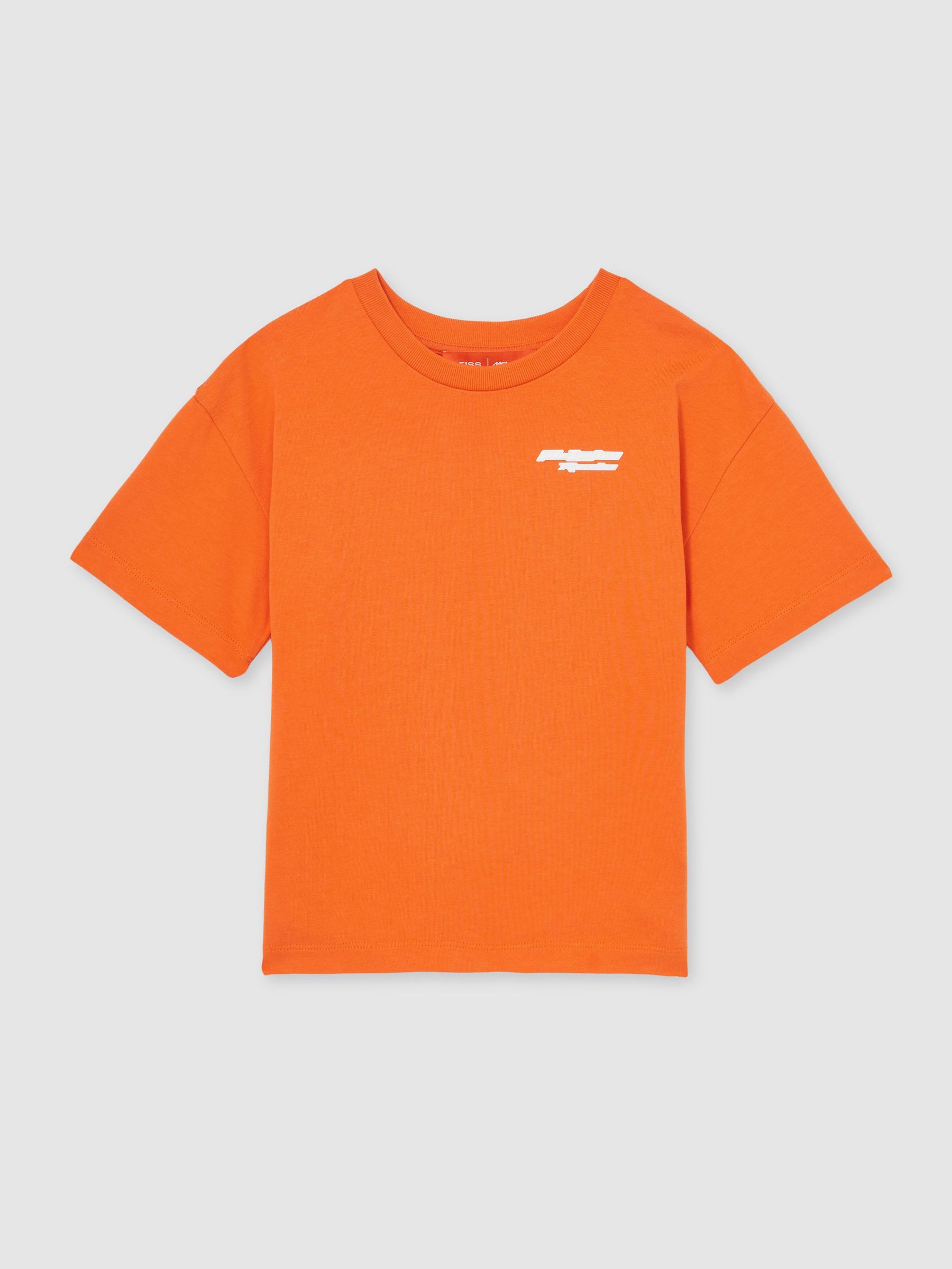13-14 yrs McLaren F1 Team Oversize Logo T-Shirt Unisex Fit in Papaya (AR9595) | US$55
